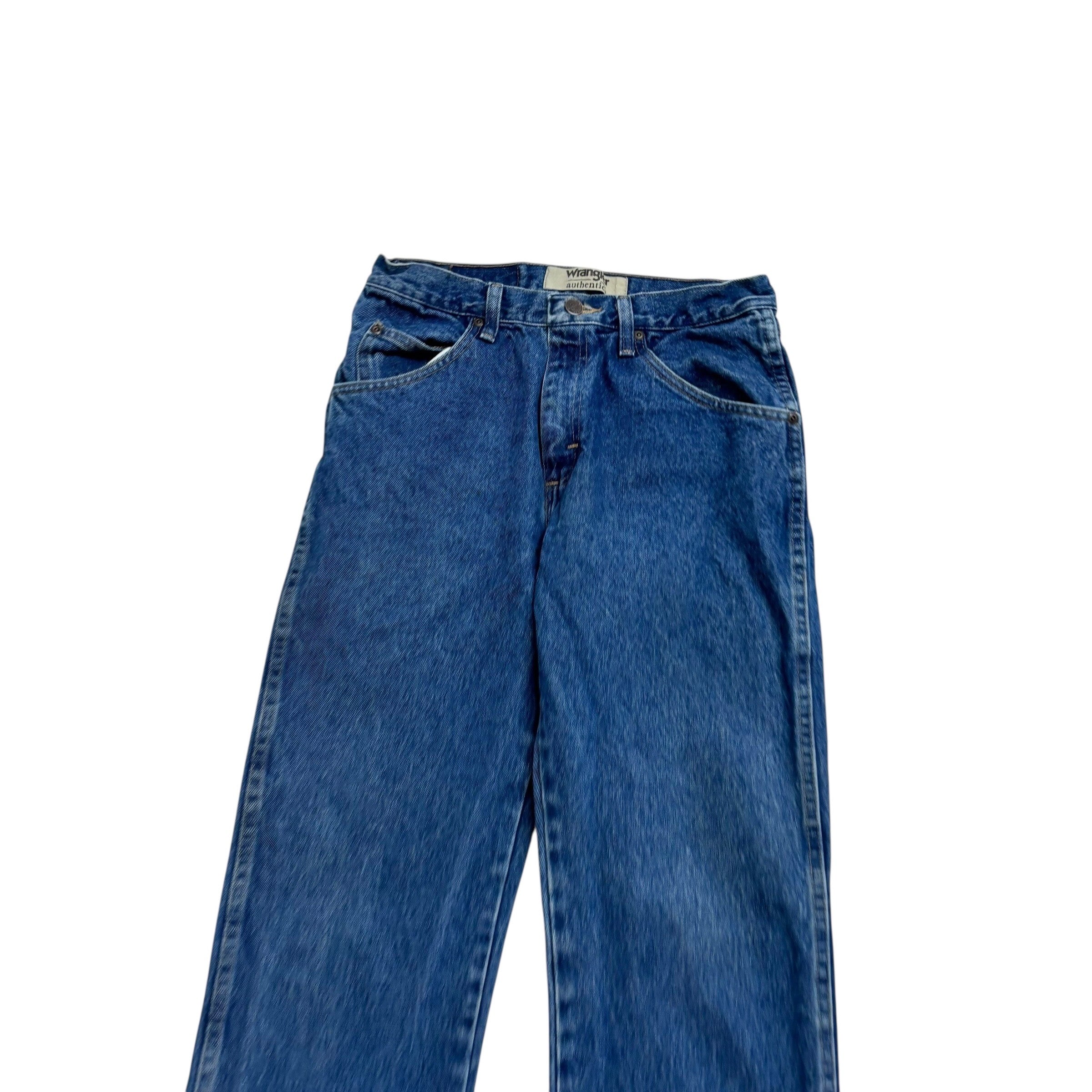 Wrangler Jeans W29 L32 Mens Mid Blue Regular Straight Fit Denim (E)
