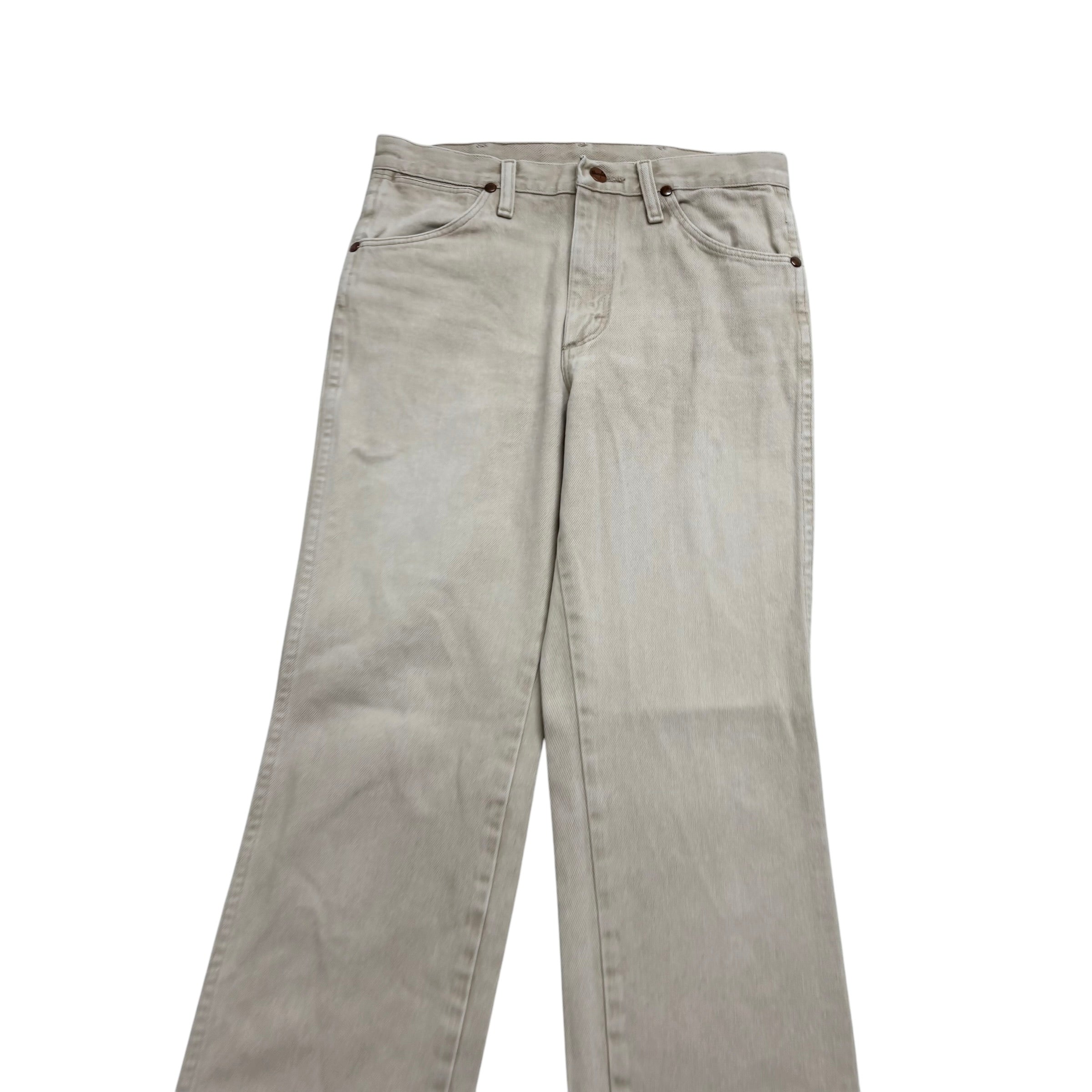 Wrangler Jeans Cowboy Cut W29 L30 Mens Cream 936 Slim Fit Denim (E)