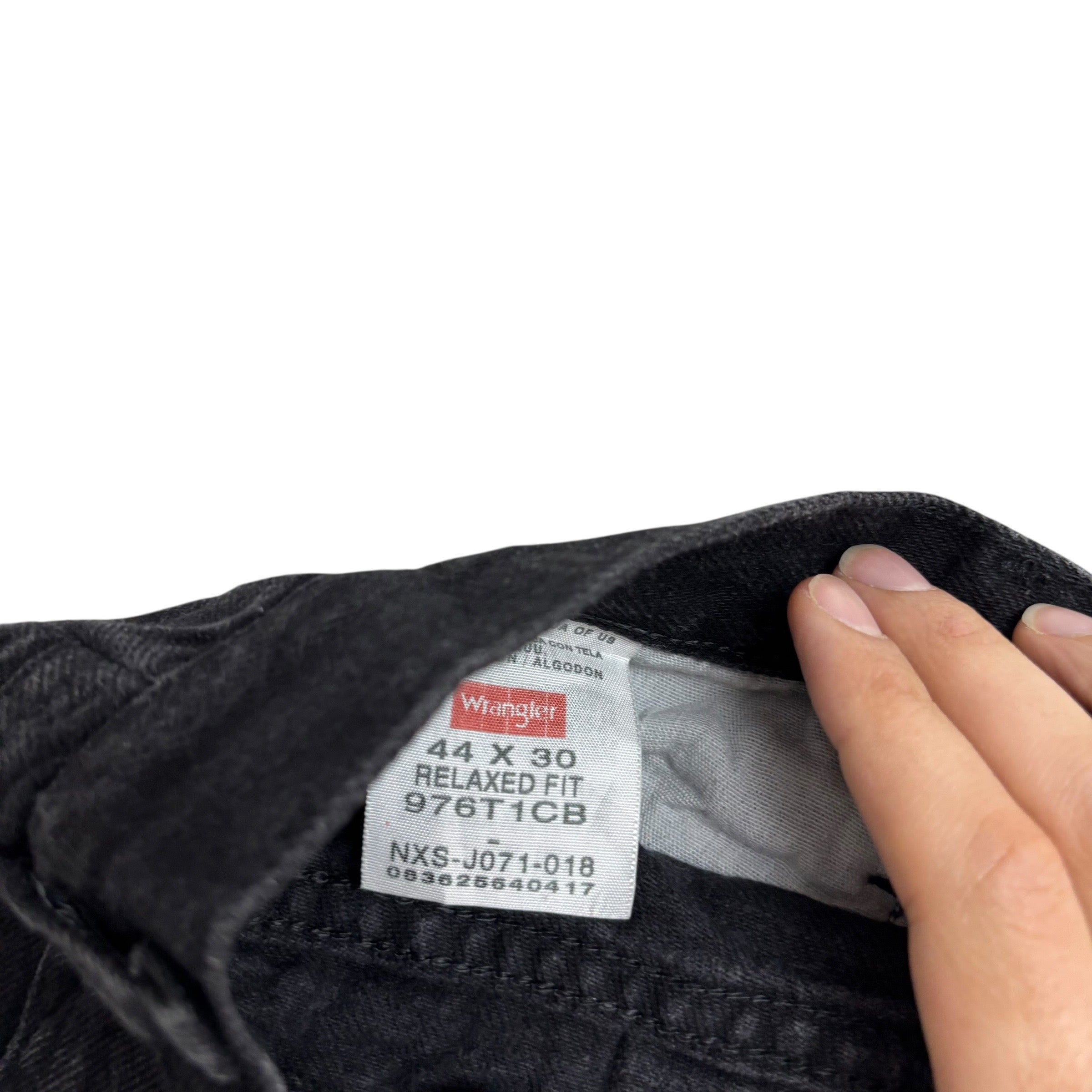 Wrangler Jeans W42 L31 Mens Black Relaxed Straight Fit Baggy Denim (E)