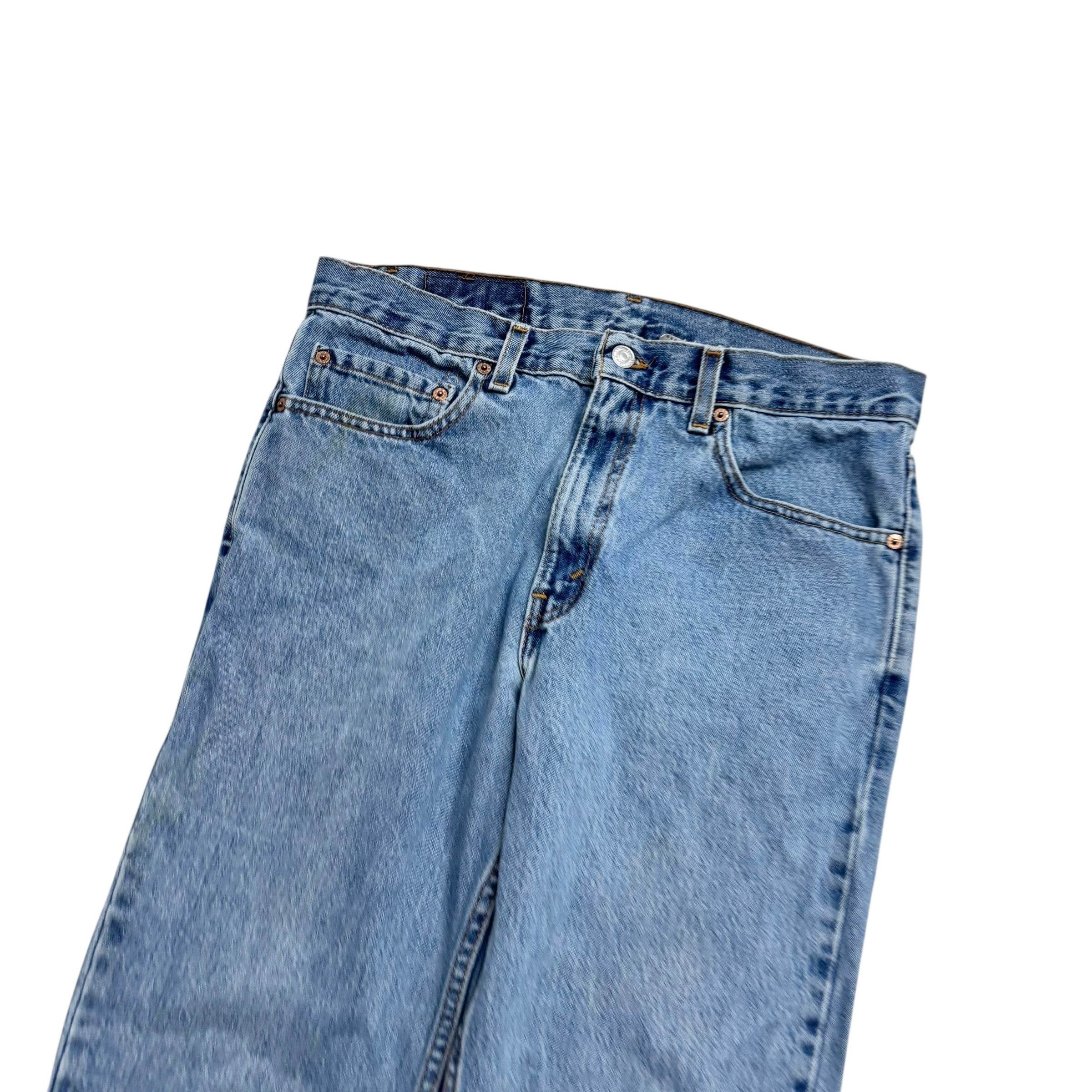 Levis 512 Jeans W32 L30 Mens Light Blue Slim Tapered Fit USA Made Vintage