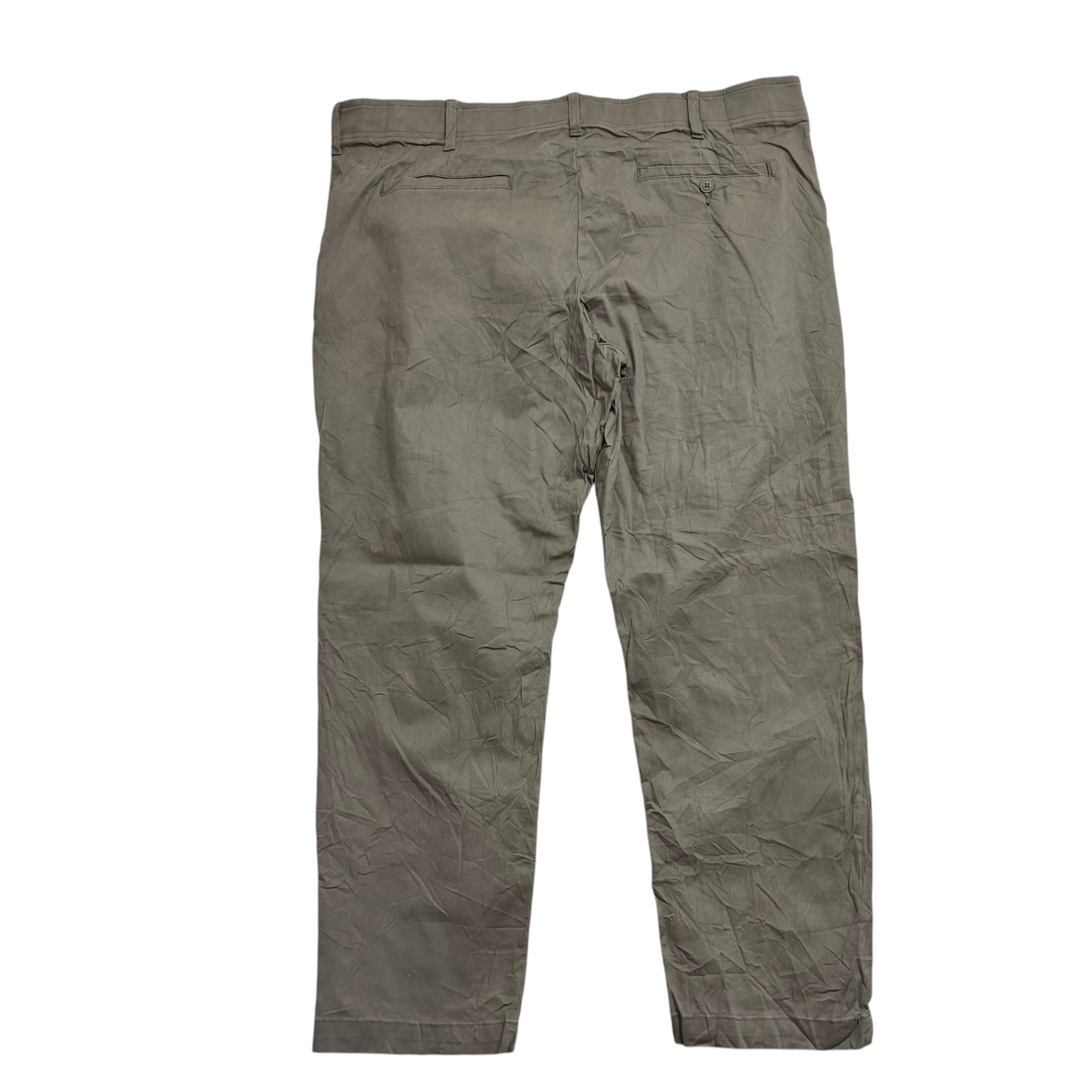 Lee Trousers W42 L30 Mens Olive Green Slim Fit Stretch Pants (E)