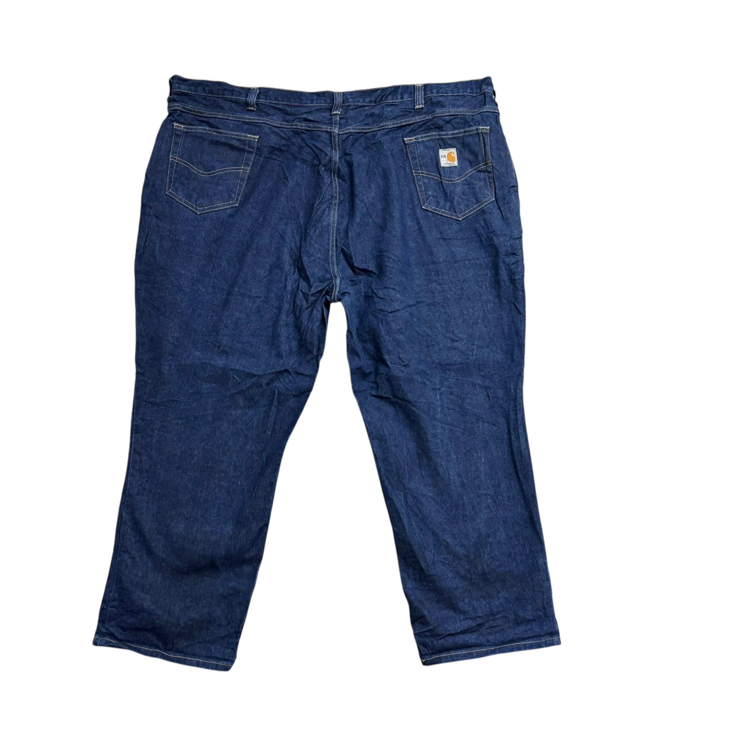Carhartt Jeans W50 L28 Mens Dark Blue Relaxed Straight Fit Denim (E)
