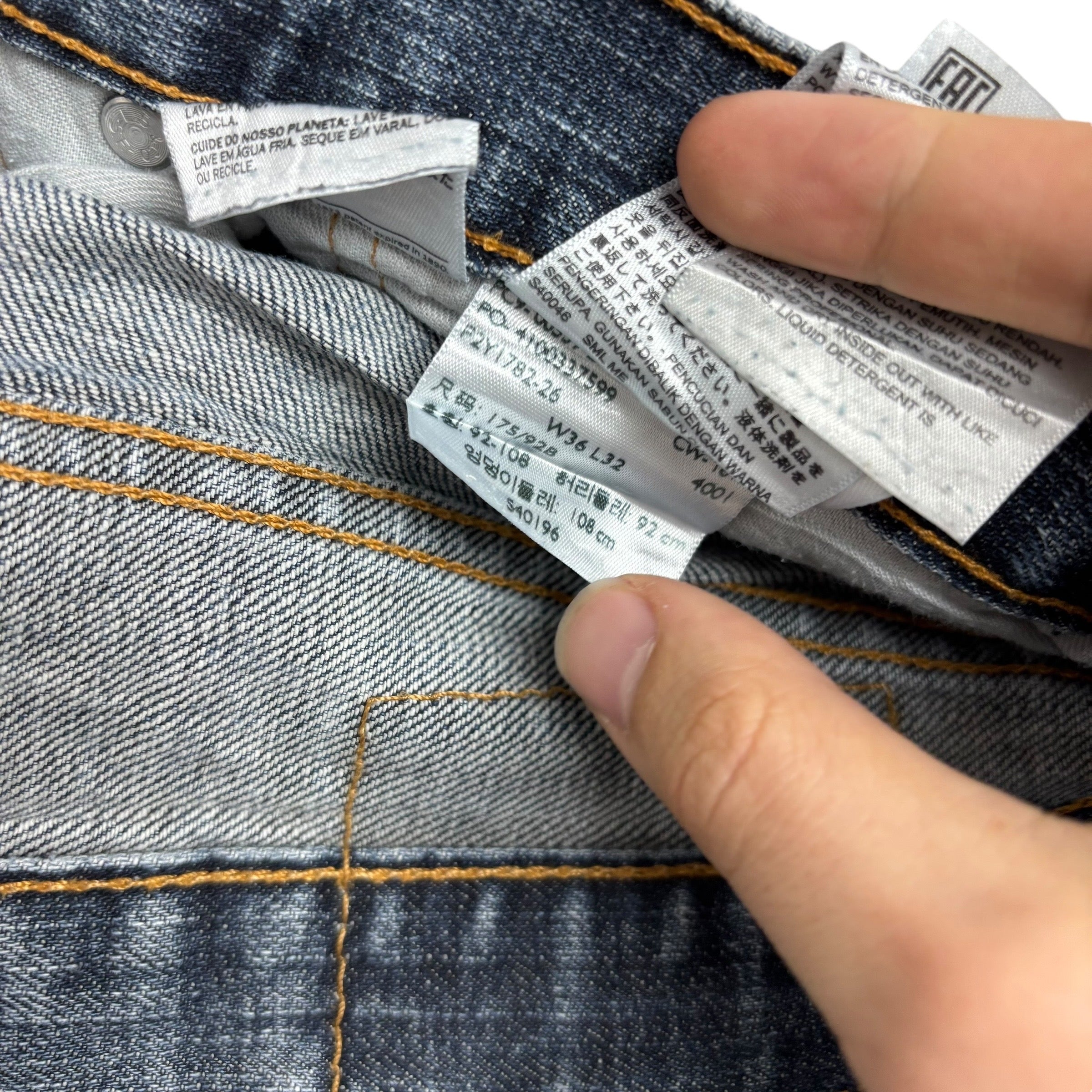 Levis 559 Jeans W36 L32 Mens Mid Blue Baggy Relaxed Straight Fit Denim