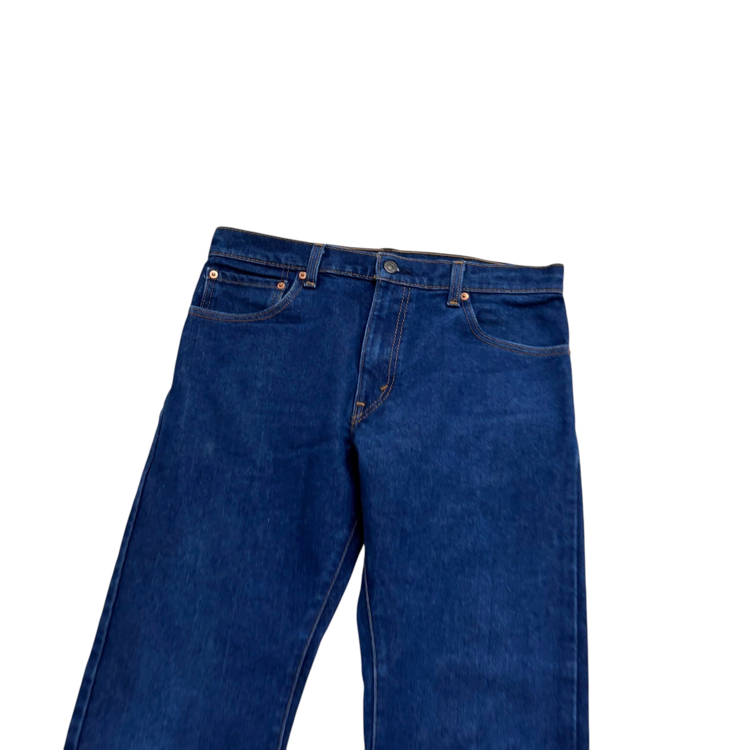 Levis 517 Jeans W33 L31 Mens Dark Blue Regular Bootcut Fit Denim (E)