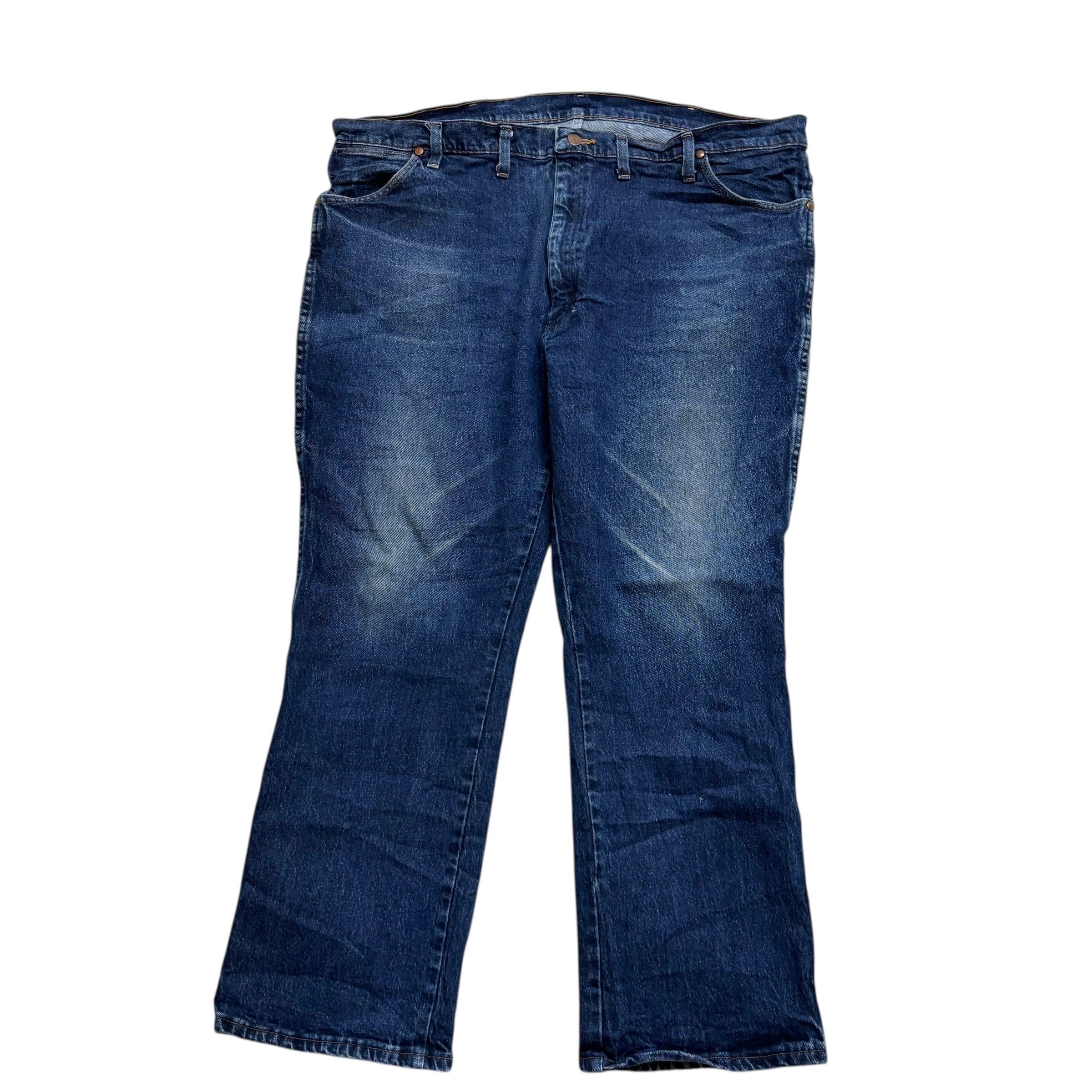 Wrangler Jeans Cowboy Cut W44 L29 Mens Dark Blue 947 Bootcut Fit Stretch