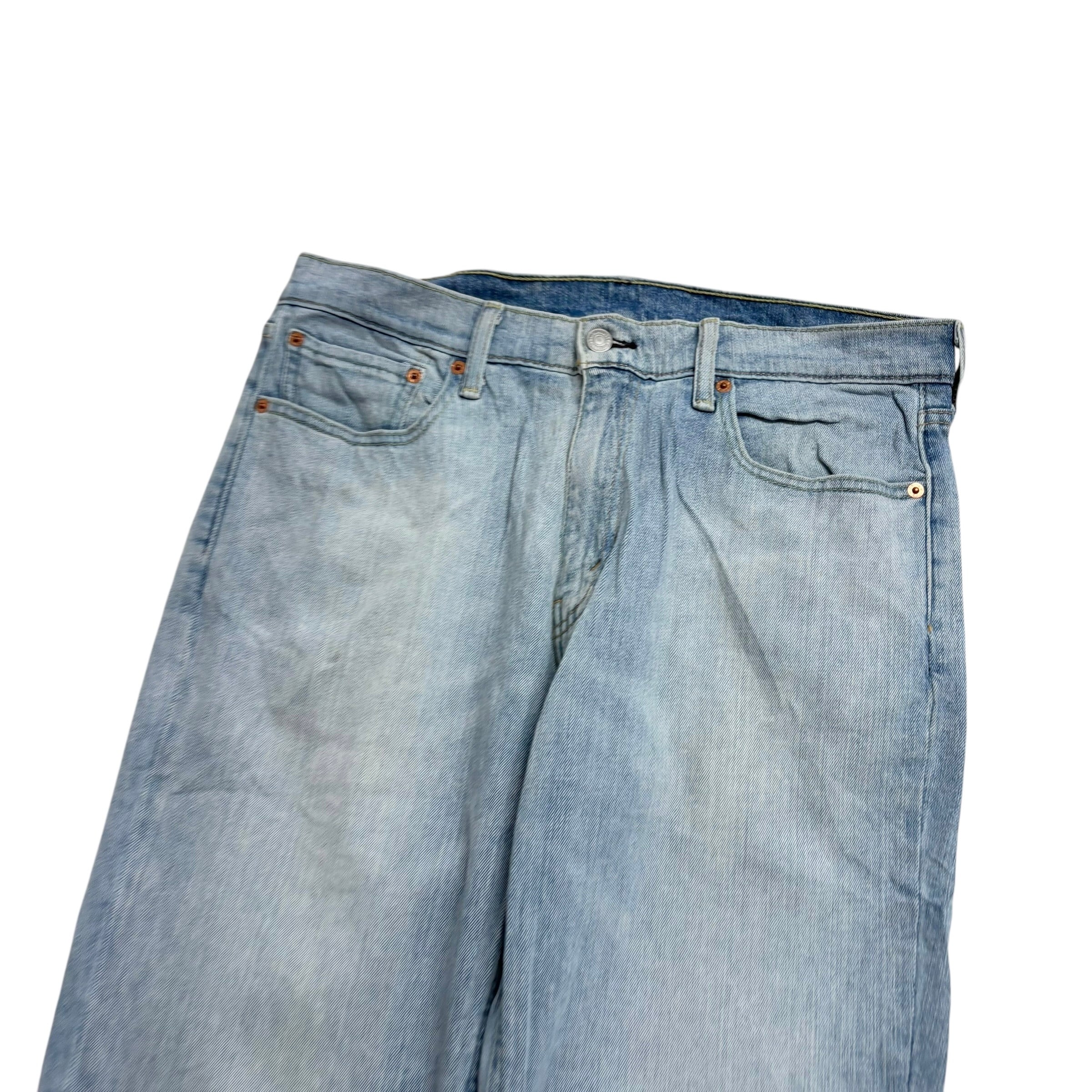Levis 541 Jeans W32 L32 Mens Light Blue Athletic Tapered Fit Stretch Denim