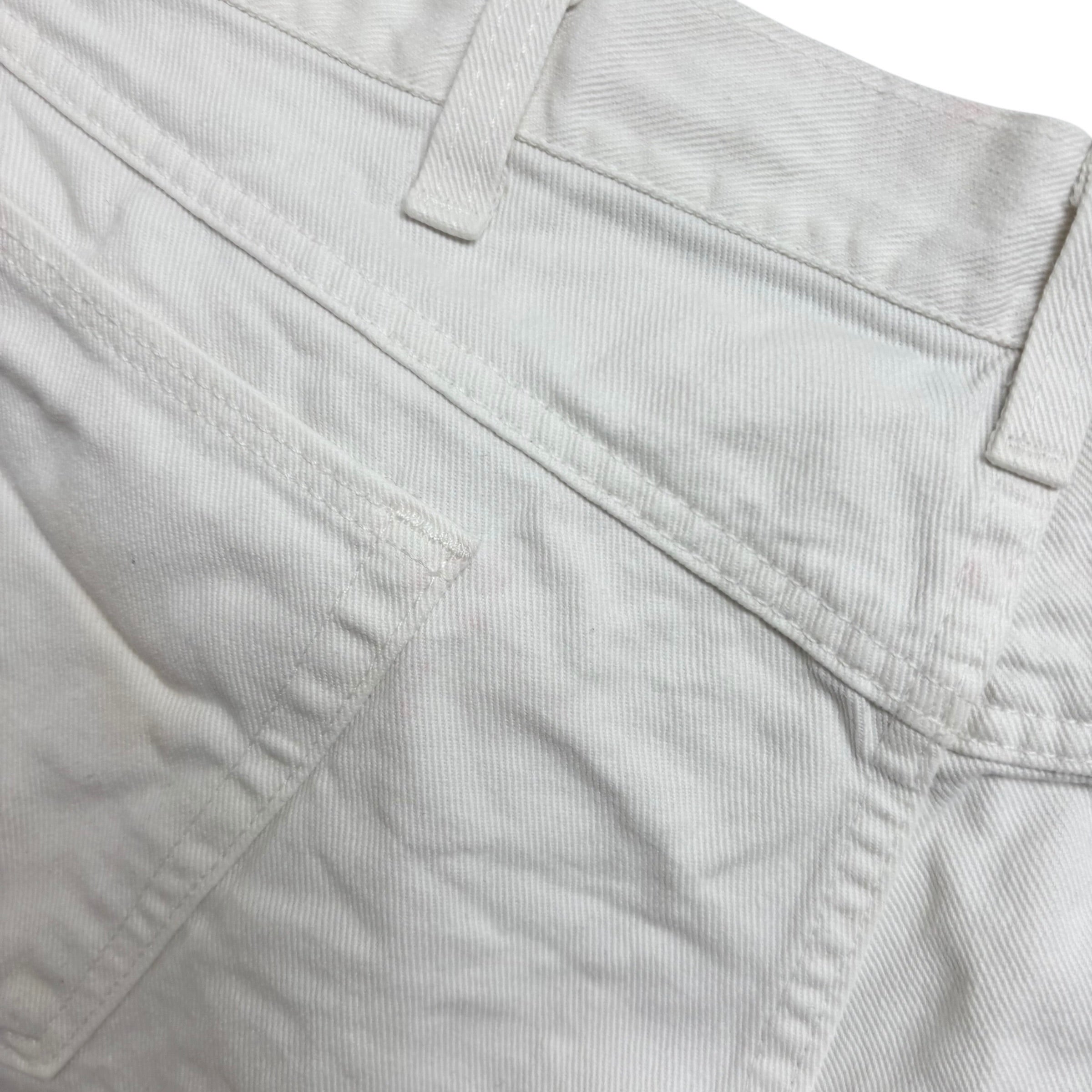 Wrangler Jorts W36 Mens Denim Shorts White Regular Fit Vintage USA Made (F)
