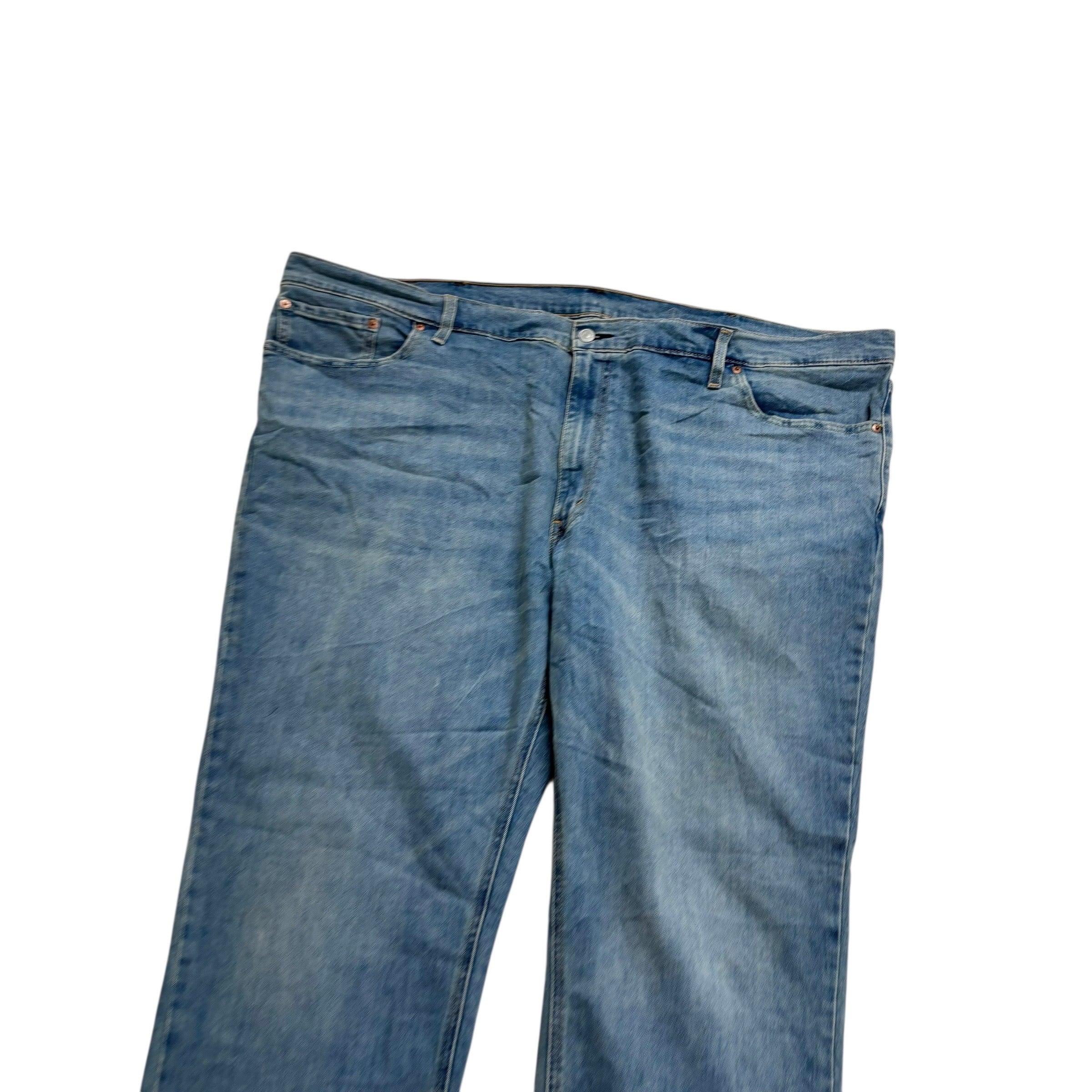 Levis 541 Jeans W52 L30 Mens Light Blue Athletic Tapered Fit Stretch Denim (E)