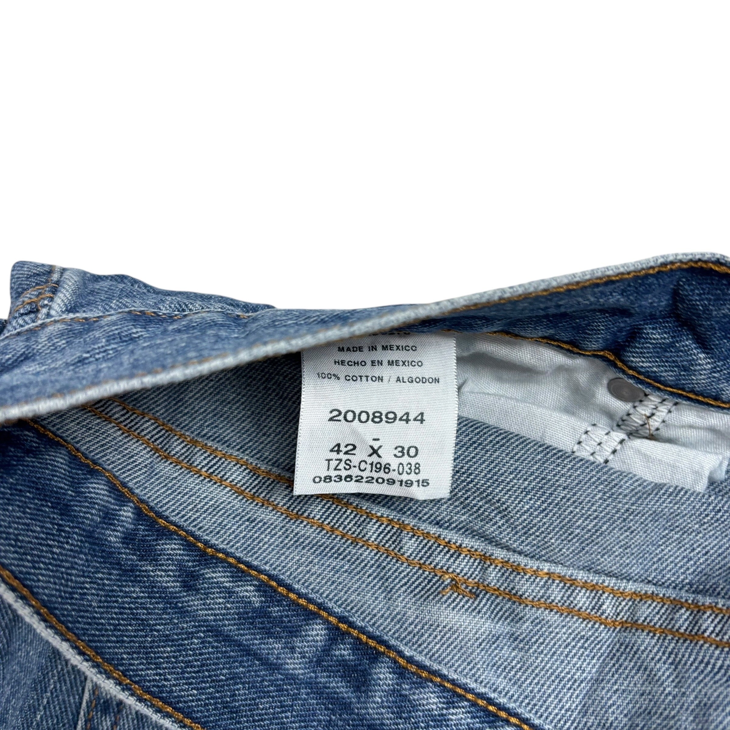 Lee Jeans W42 L30 Mens Mid Blue Regular Straight Fit Denim (E)