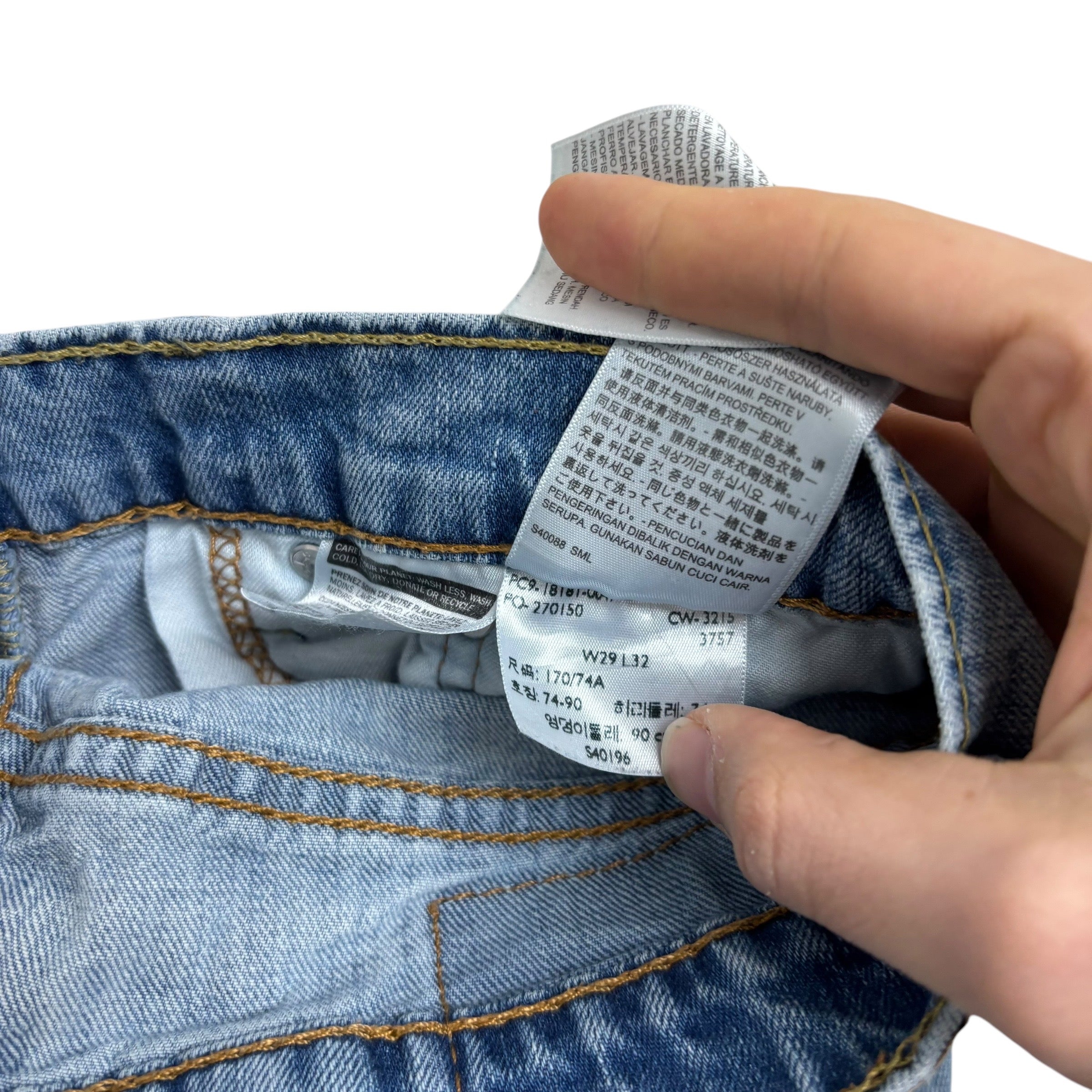 Levis 541 Jeans W29 L31 Mens Light Blue Athletic Tapered Fit Stretch Denim