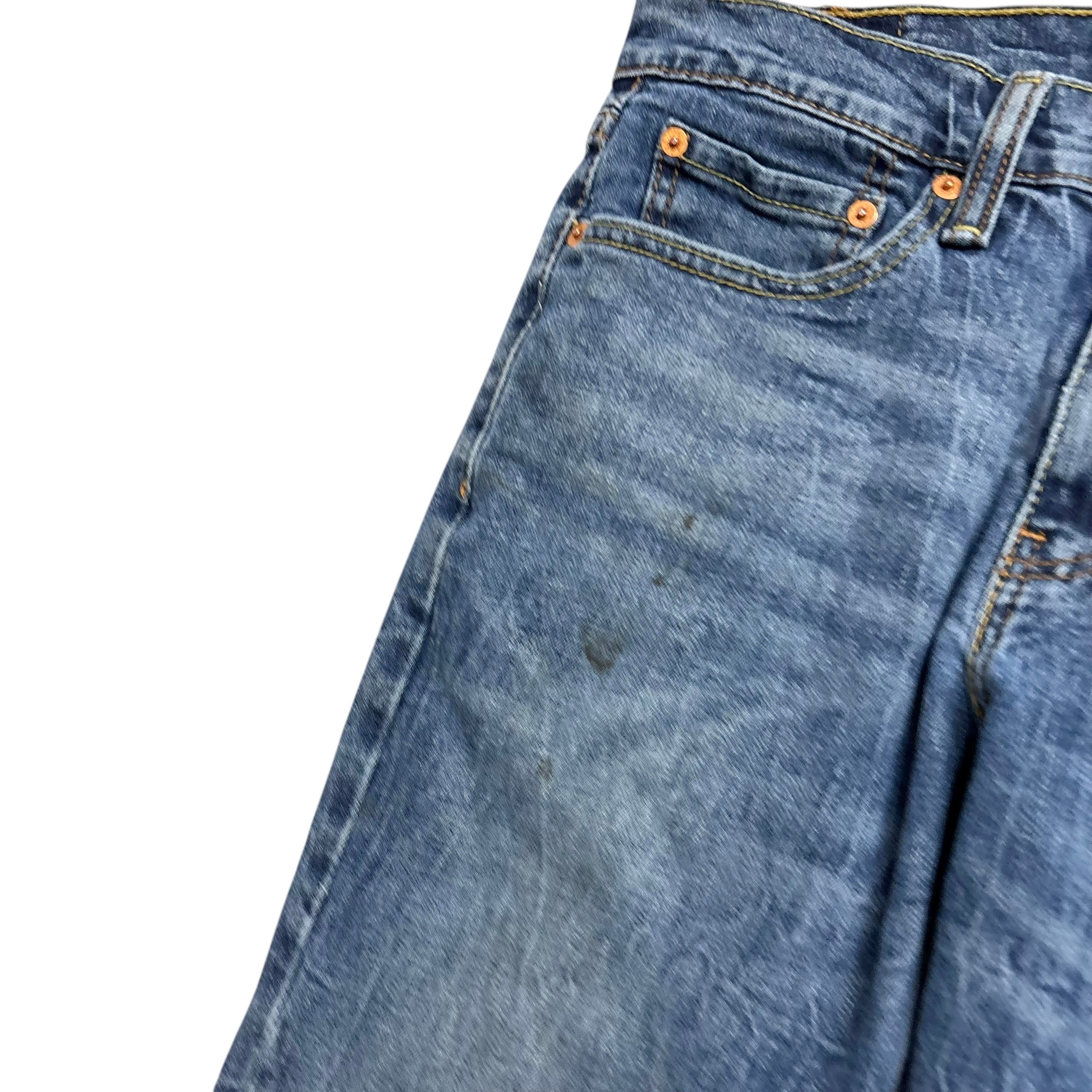 Levis 511 Jeans W30 L29 Mens Mid Blue Slim Fit Stretch Denim (F)