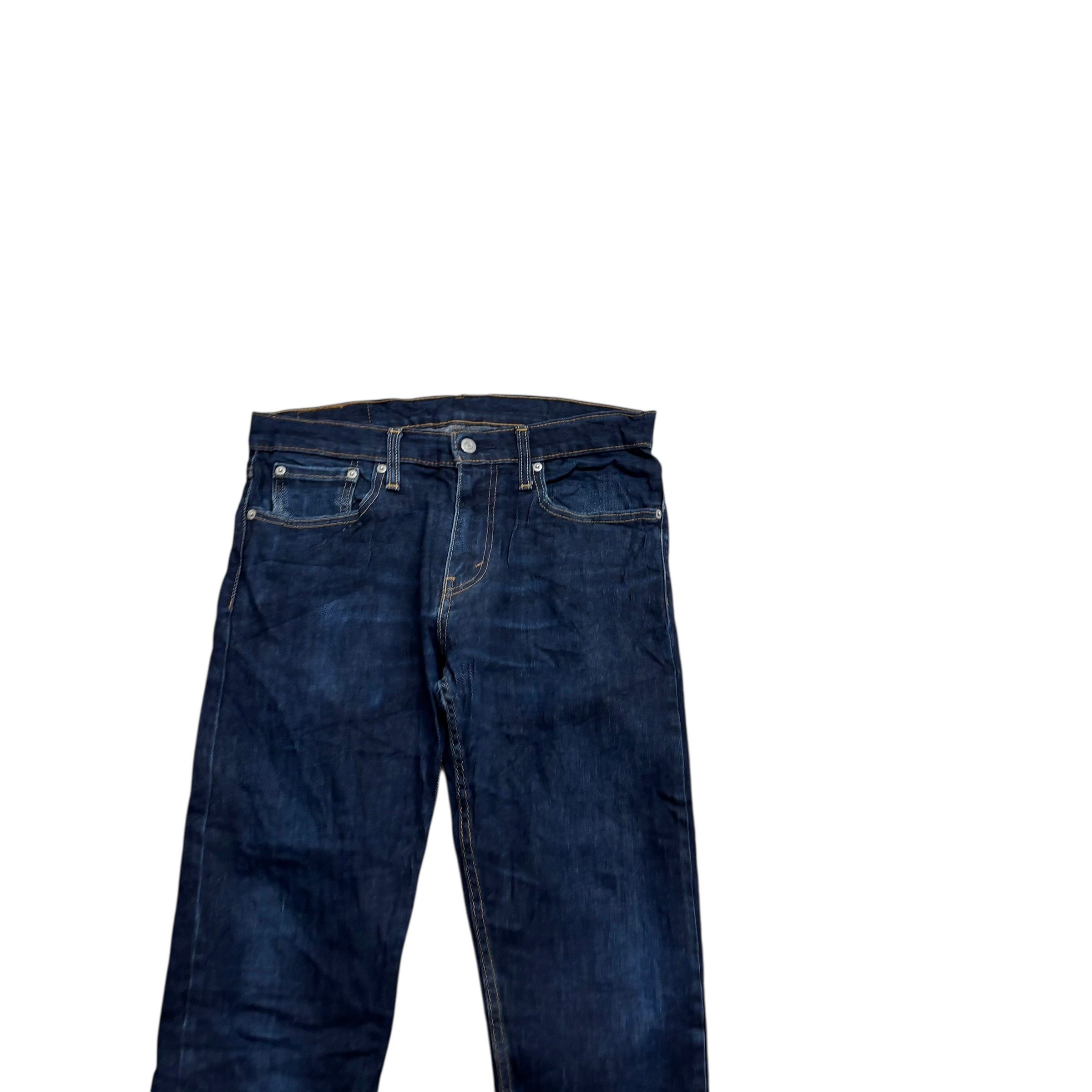 Levis 512 Jeans W32 L34 Mens Dark Blue Slim Tapered Fit Stretch Denim