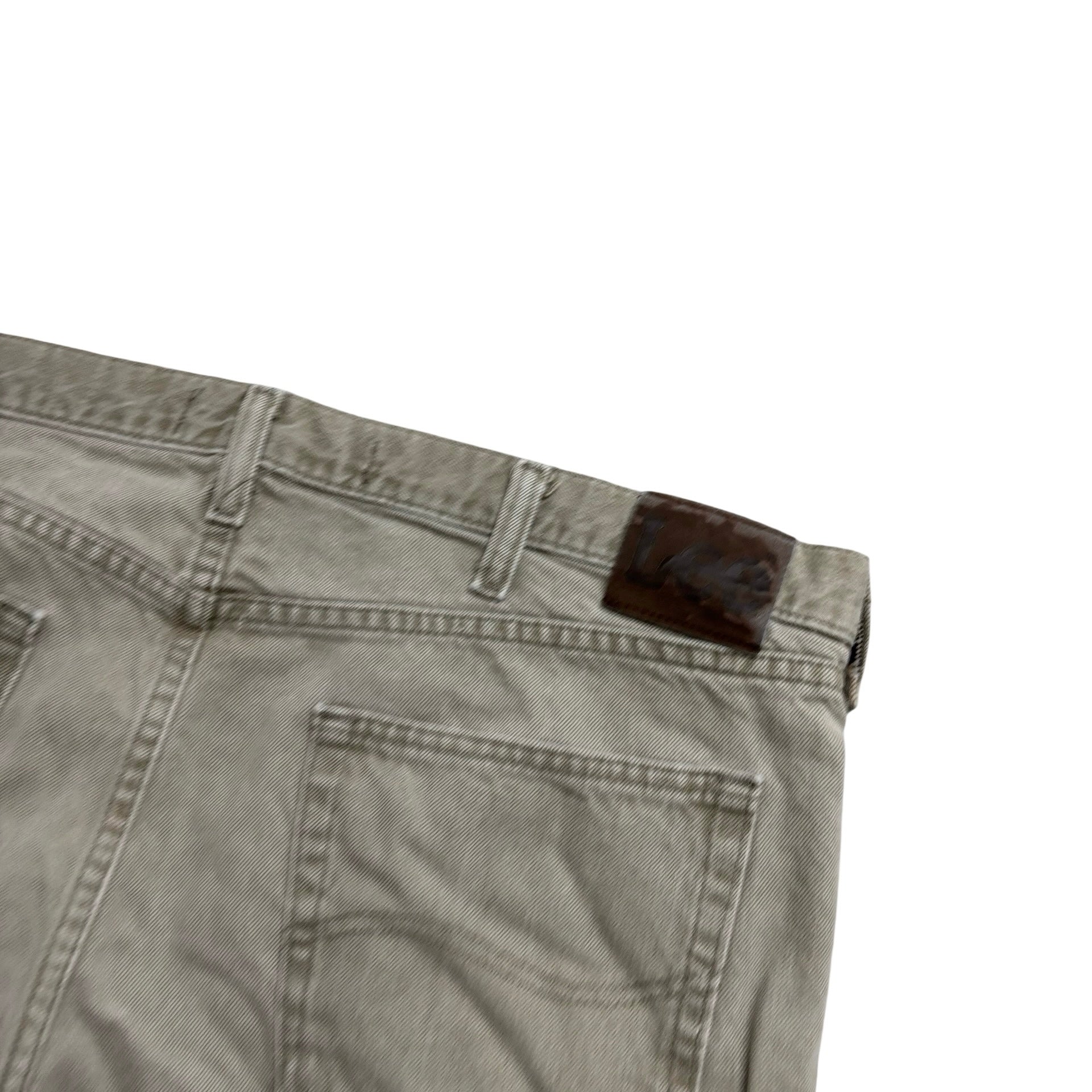 Lee Jeans W40 L30 Mens Beige Brown Regular Straight Fit Vintage Denim