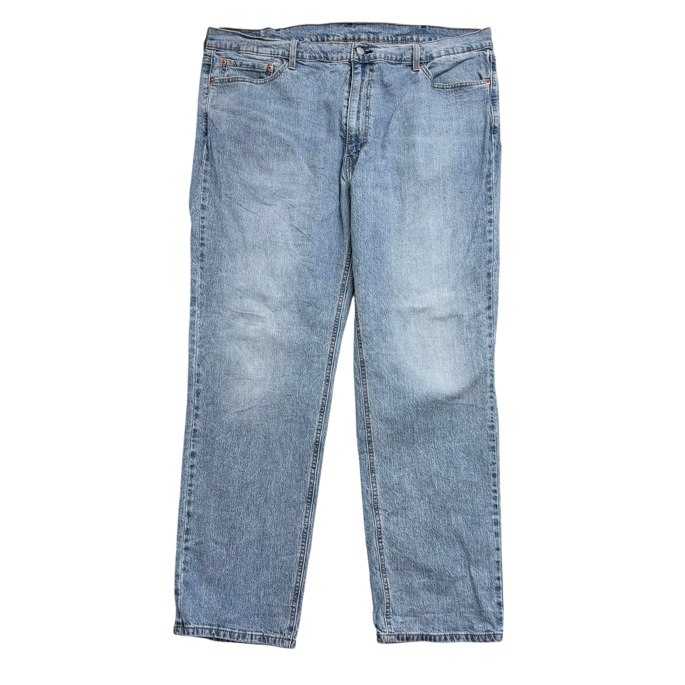 Levis 541 Jeans W42 L32 Mens Light Blue Athletic Tapered Fit Stretch Denim (E)