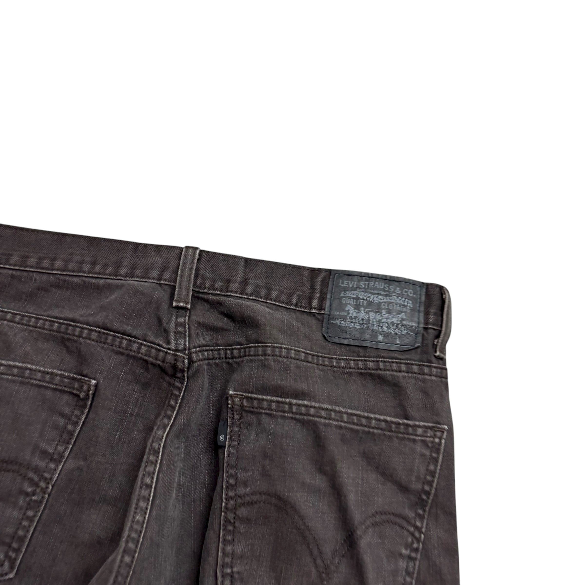 Levis 513 Jeans W36 L31 Mens Brown Slim Straight Fit Vintage Denim