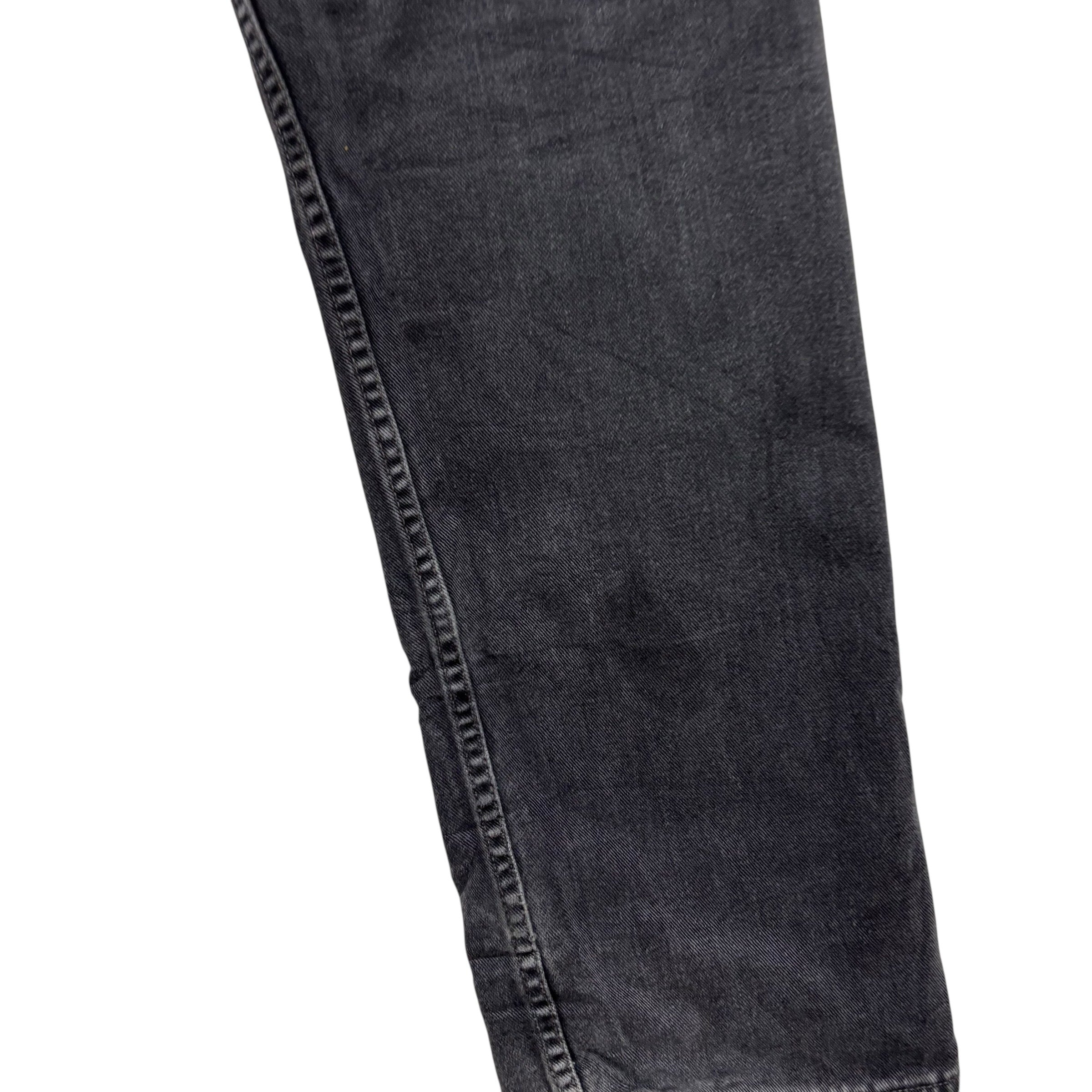 Levis 505 Jeans W36 L36 Mens Black Regular Straight Fit Vintage Denim (F)