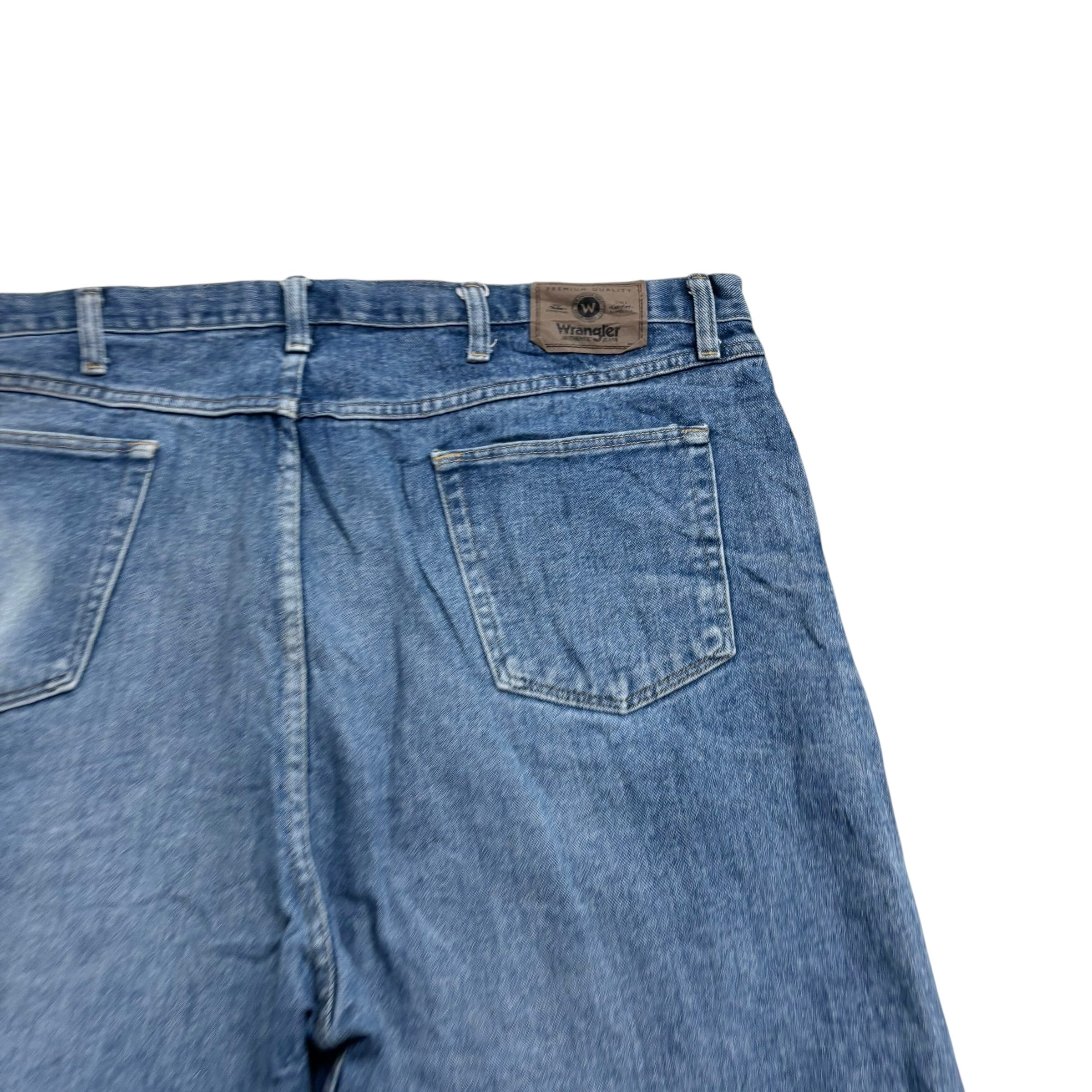 Wrangler Baggy Jorts W44 Mens Denim Shorts Mid Blue Relaxed Fit