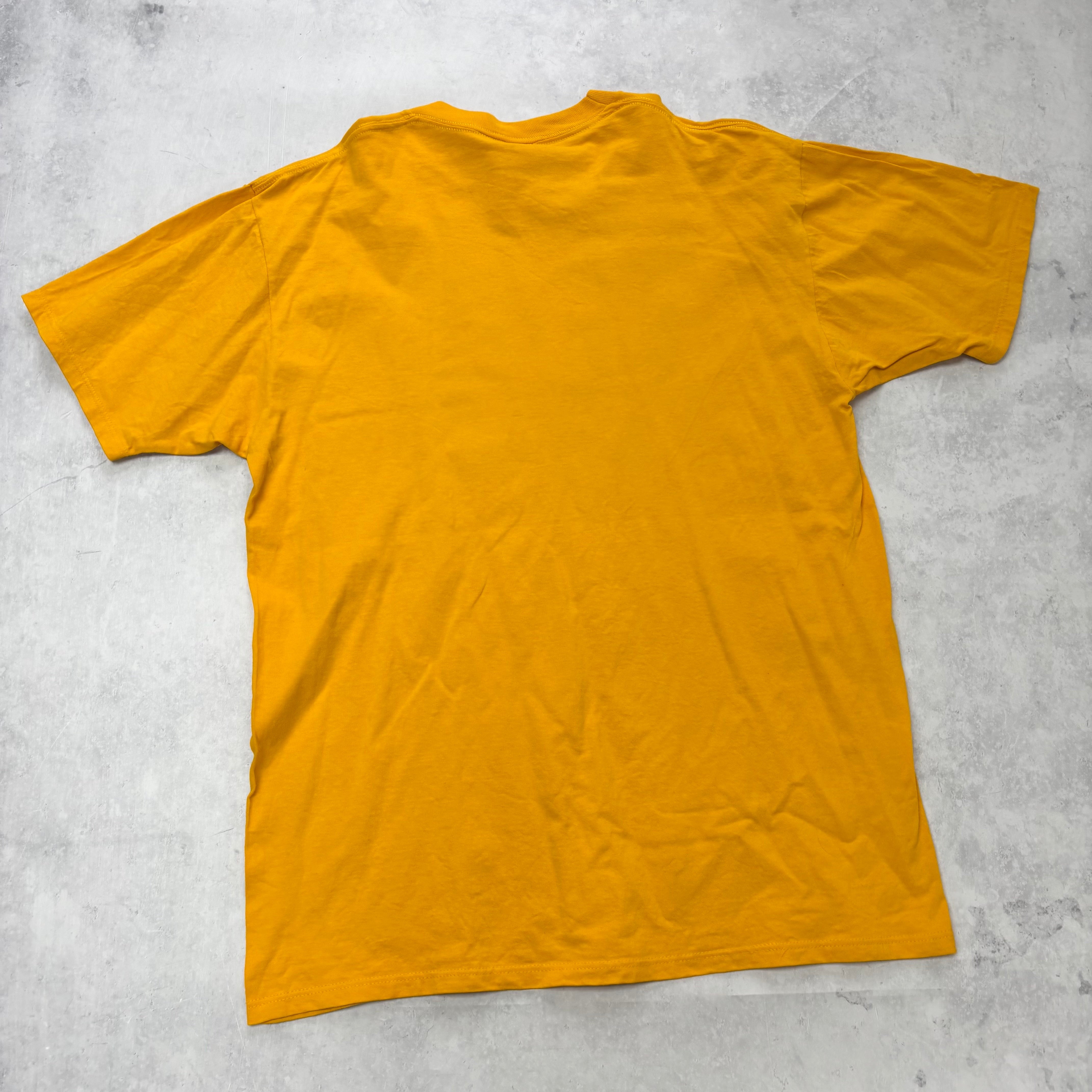 Vintage T Shirt Mens XL Yellow Graphic Print Y2K Tourist Atlanta (E)