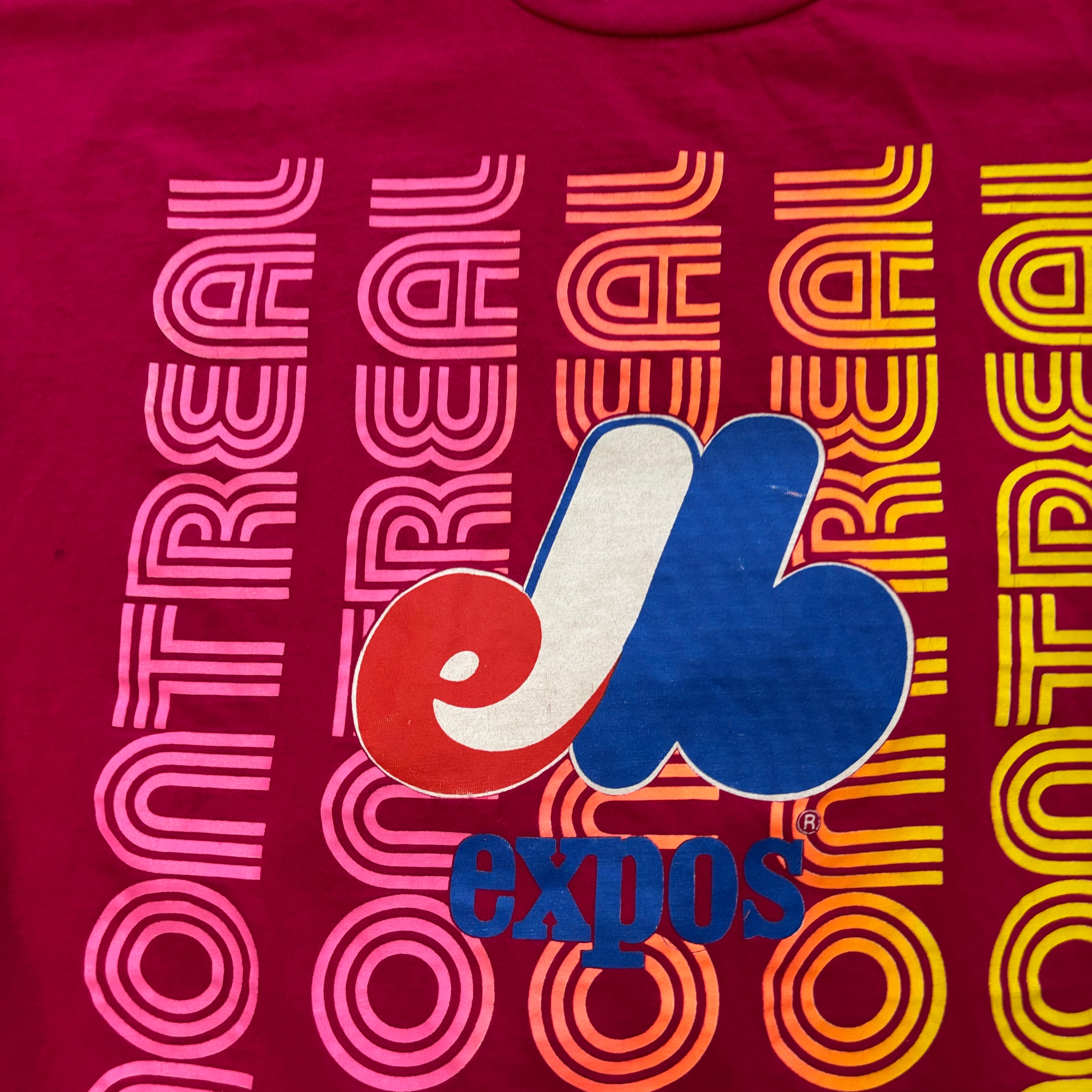 Vintage T Shirt Mens XL Pink Single Stitch Graphic Print 90s Baseball