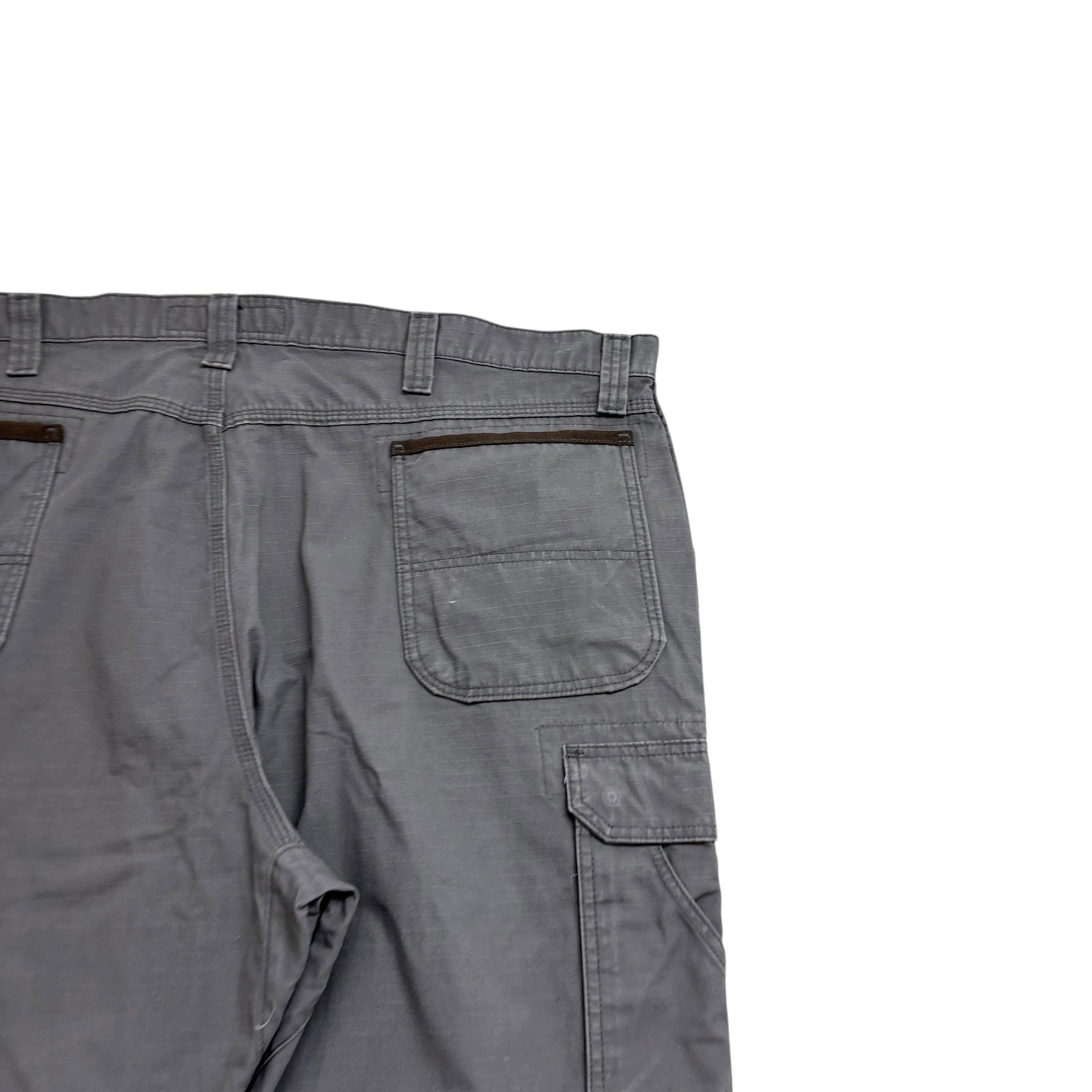 Wrangler Carpenter Pants W44 L30 Mens Grey Relaxed Straight Fit Trousers