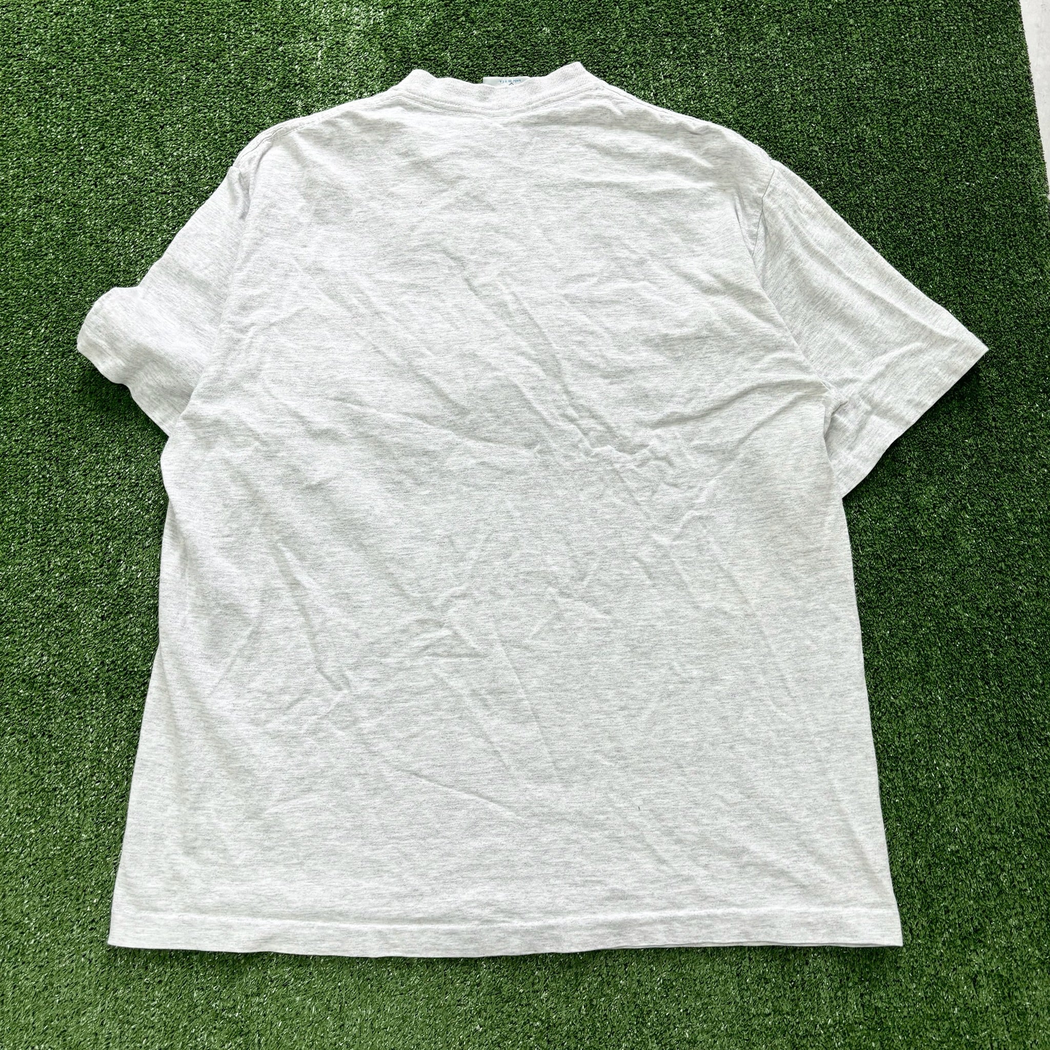 Vintage T Shirt Mens XL Grey Single Stitch Graphic Print 90s USA (E)