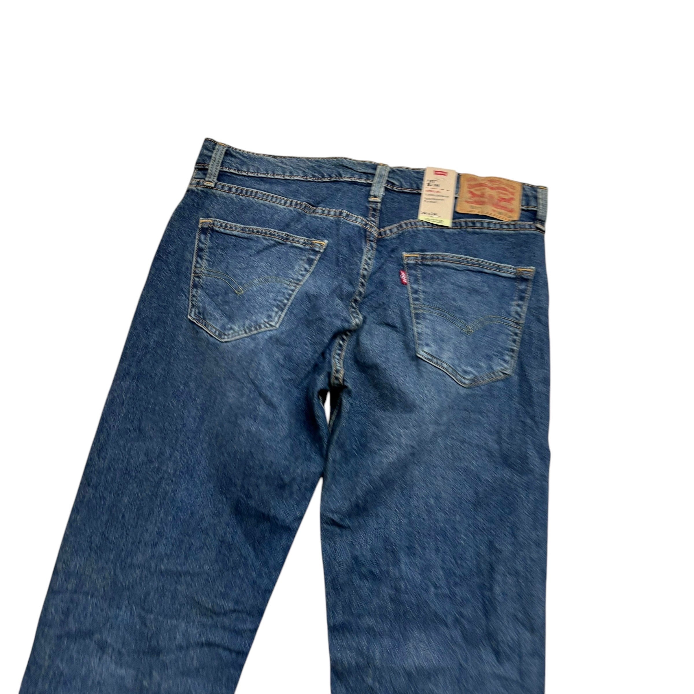 Levis 511 Jeans W34 L34 Mens Mid Blue Slim Fit Stretch Denim (E)