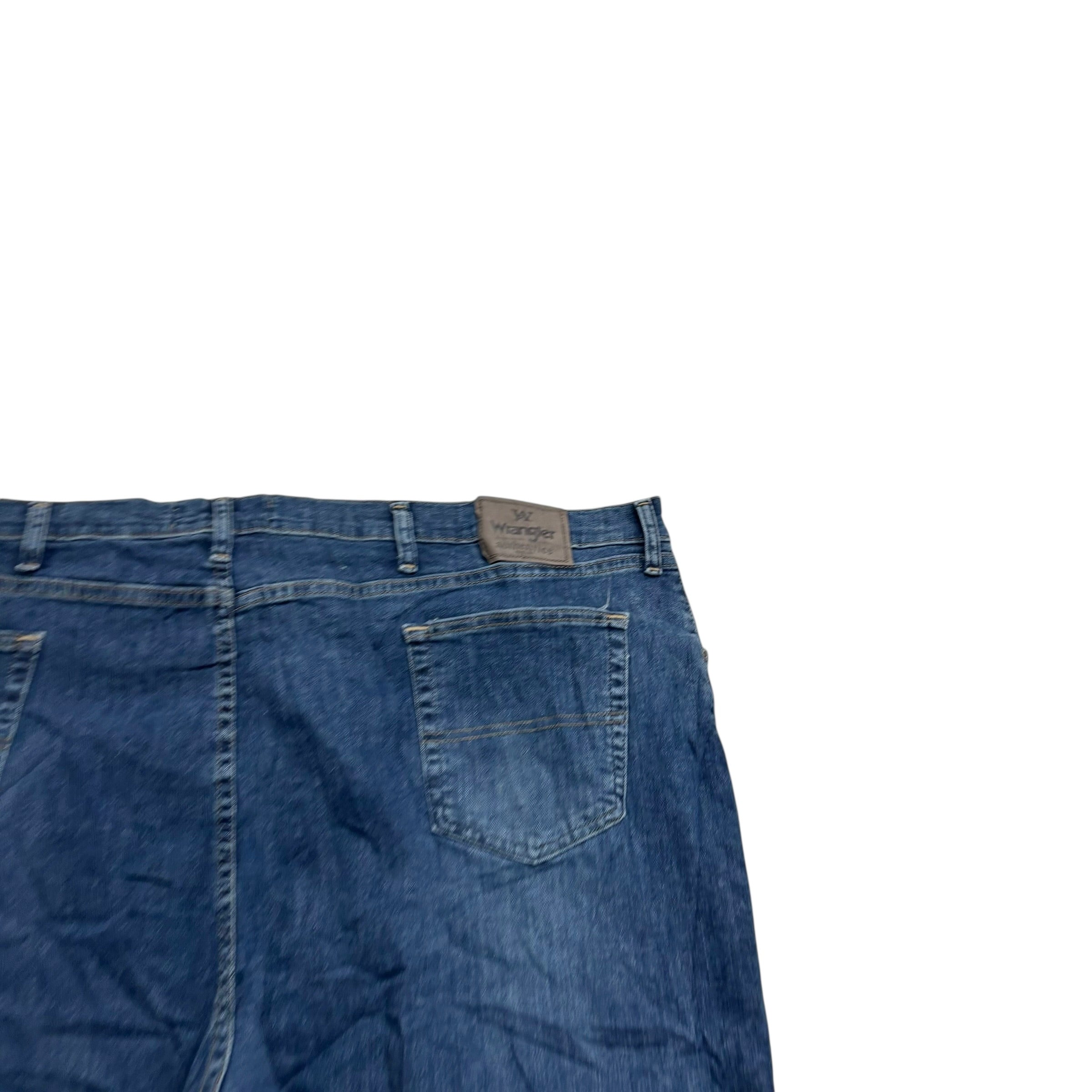 Wrangler Jeans W50 L30 Mens Dark Blue Relaxed Straight Fit Stretch Denim (E)