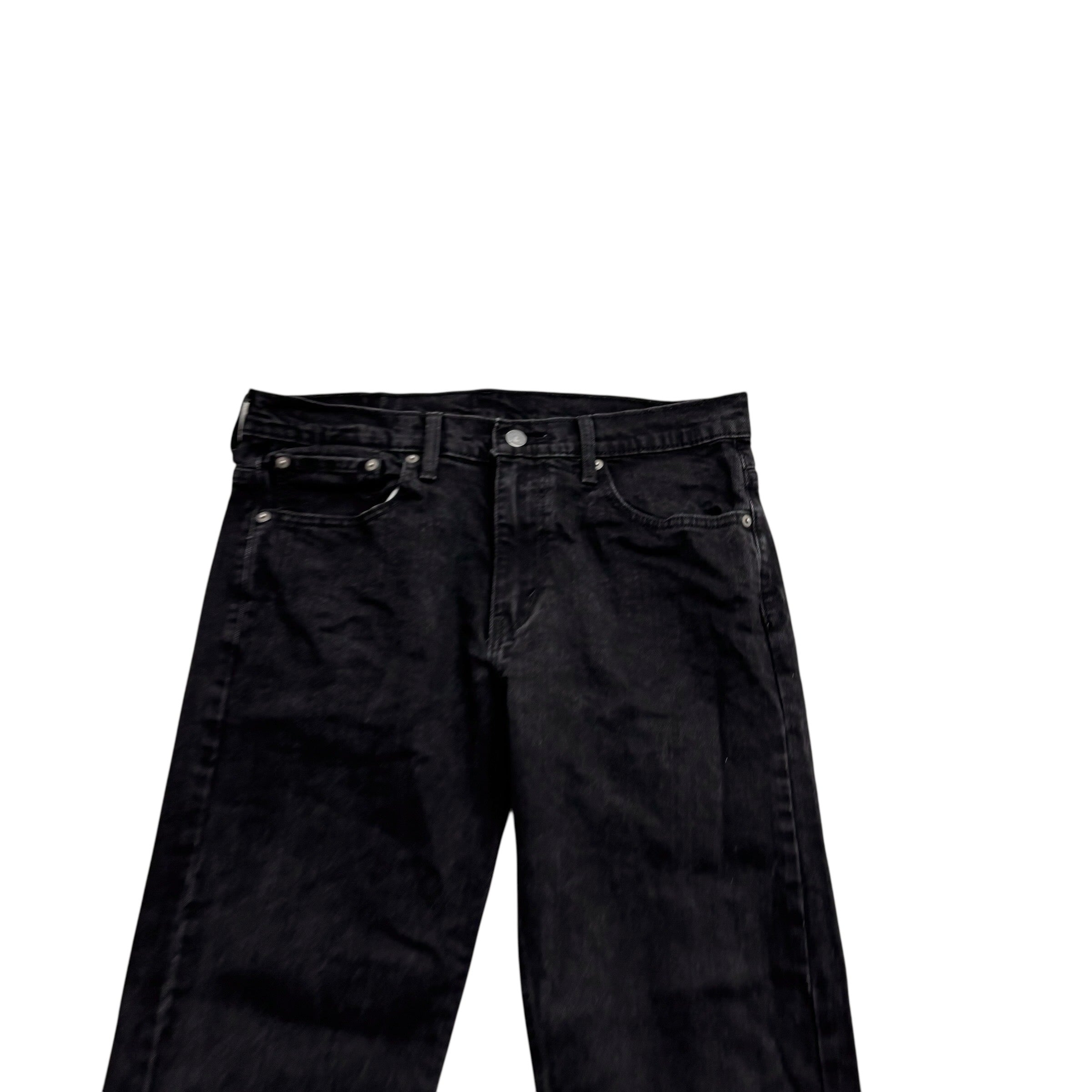 Levis 569 Jeans W32 L30 Mens Black Baggy Relaxed Straight Fit Stretch Denim