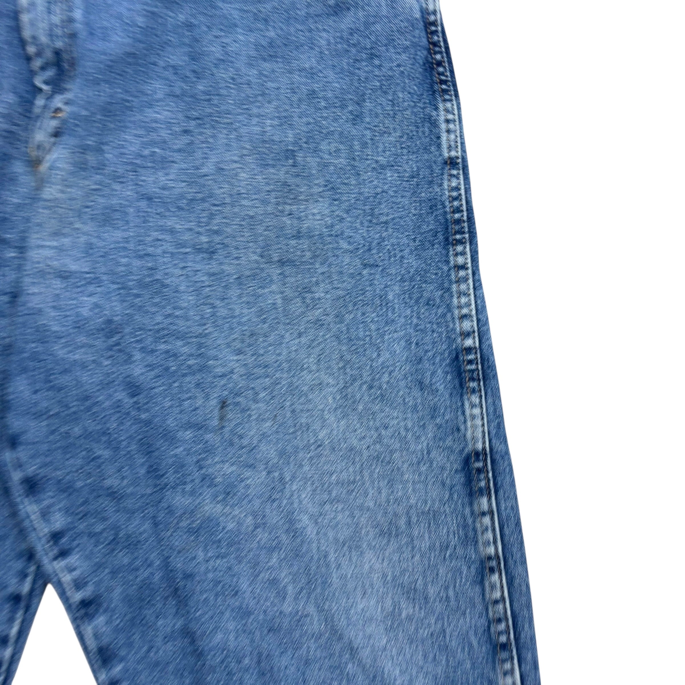 Wrangler Jeans W42 L34 Mens Mid Blue Relaxed Straight Fit Vintage Denim