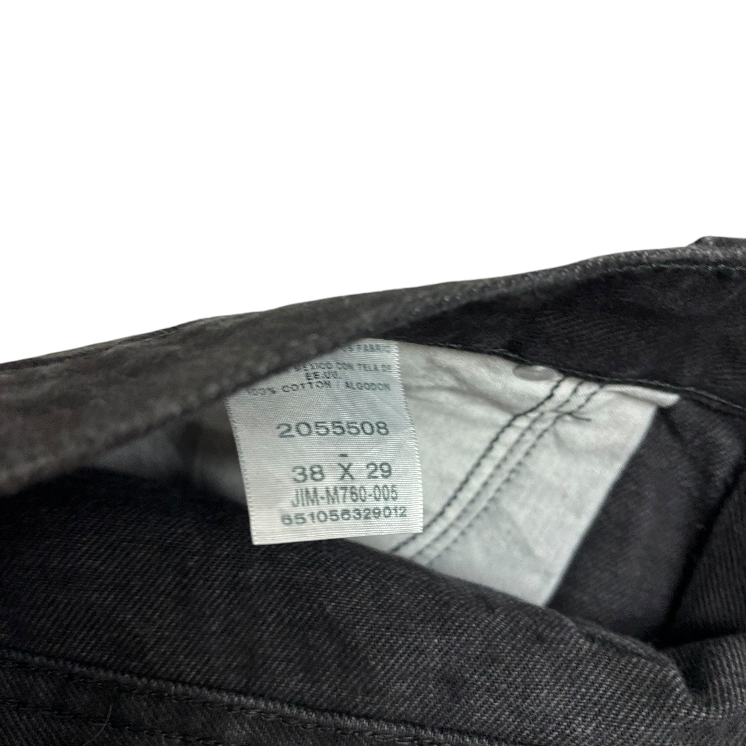 Lee Jeans W38 L27 Mens Black Relaxed Straight Fit Denim (E)