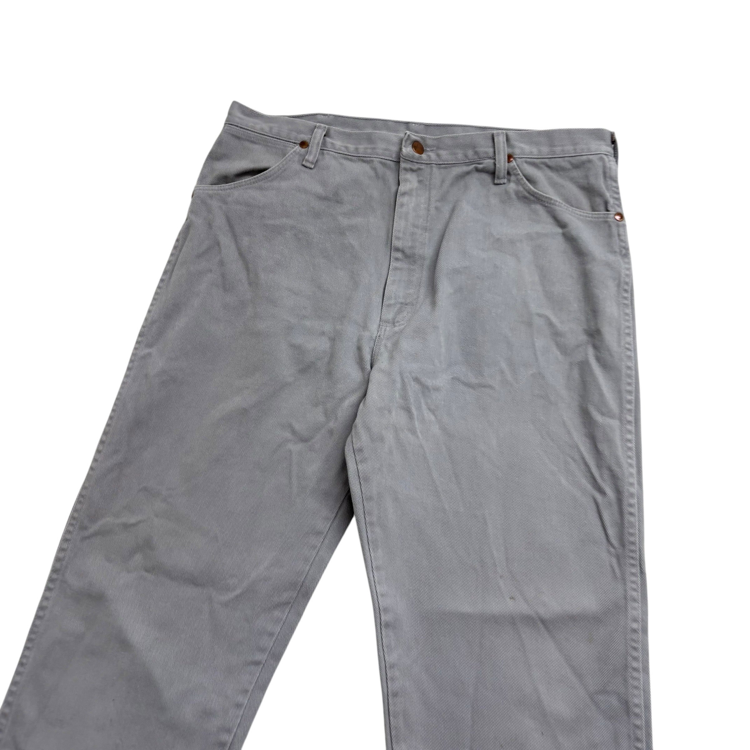 Wrangler Jeans Cowboy Cut W36 L35 Mens Grey 13MWZ Original USA Made Vintage (F)