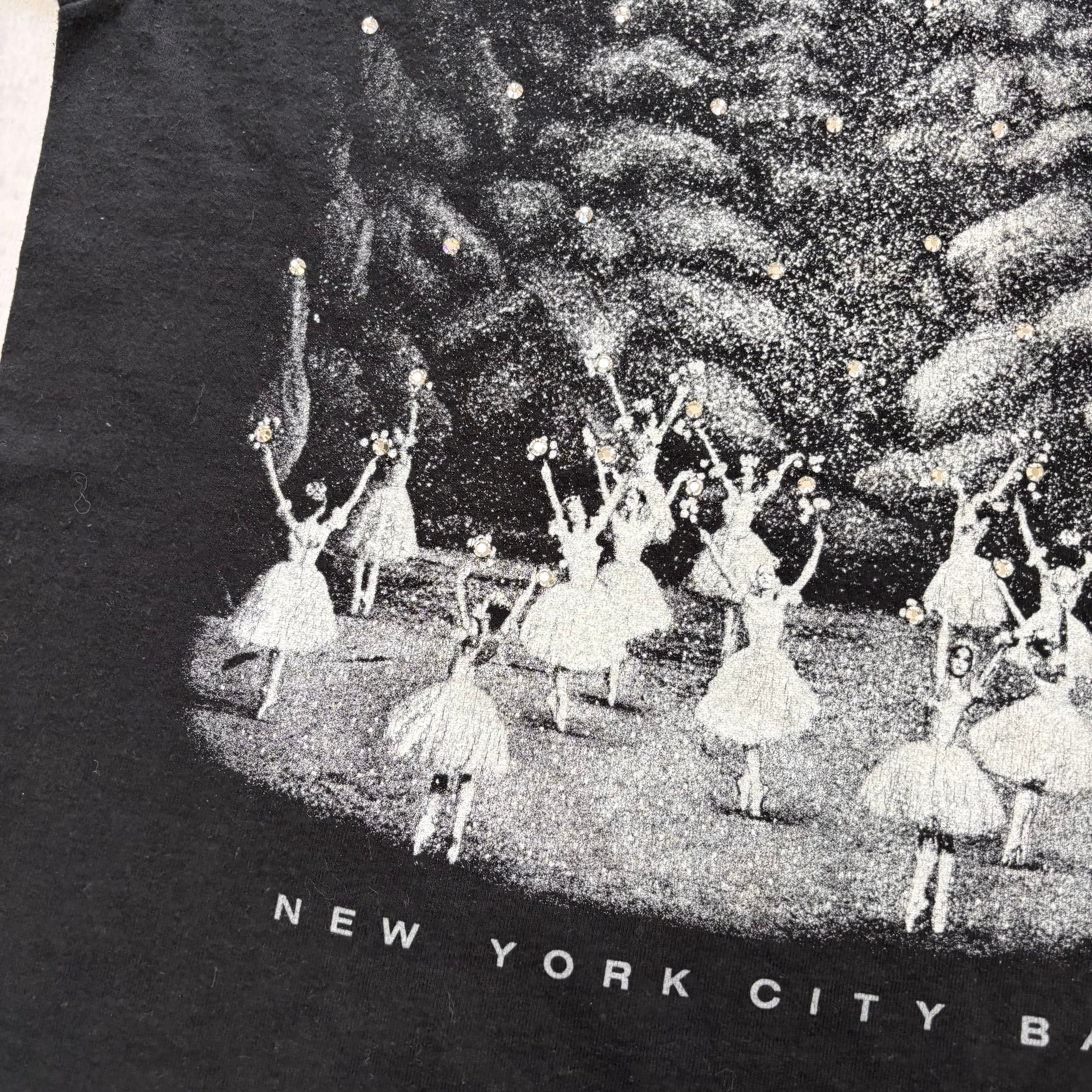 Vintage T Shirt Mens Medium Black Single Stitch Graphic Print 90s Ballet (E)