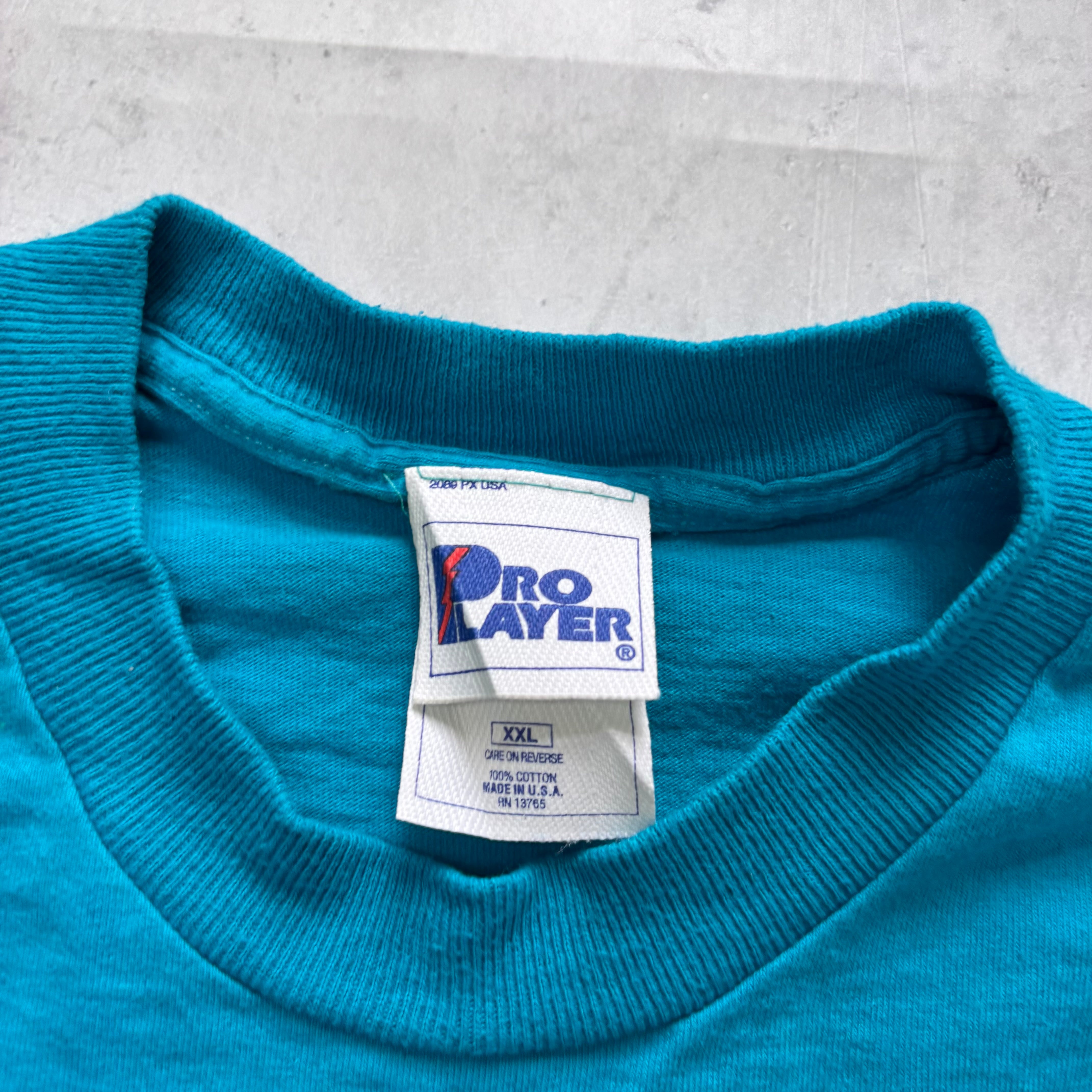 Vintage T Shirt Mens XXL Blue Single Stitch Graphic Print 90s Xmas (E)