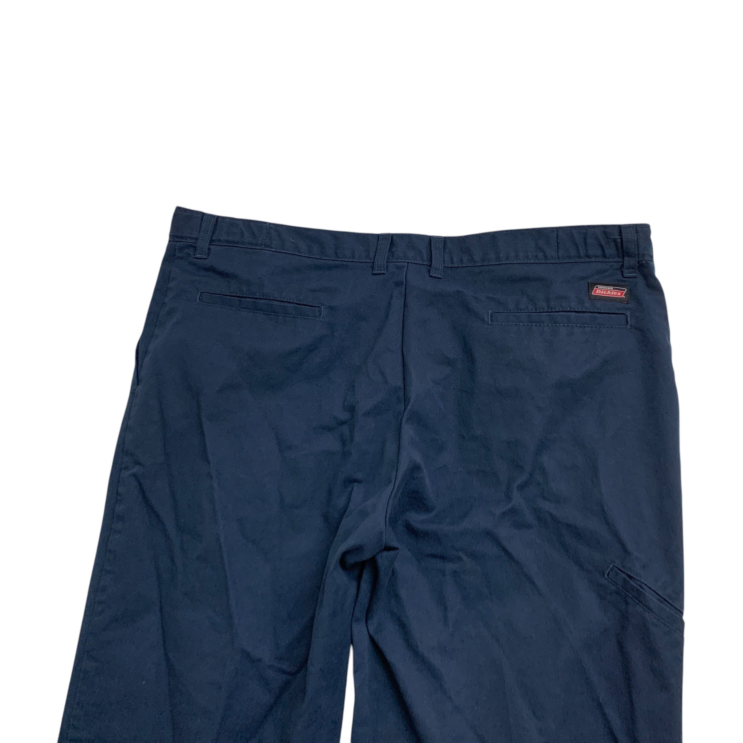 Dickies Trousers W40 L30 Mens Navy Blue Pants Regular Straight Fit (E)