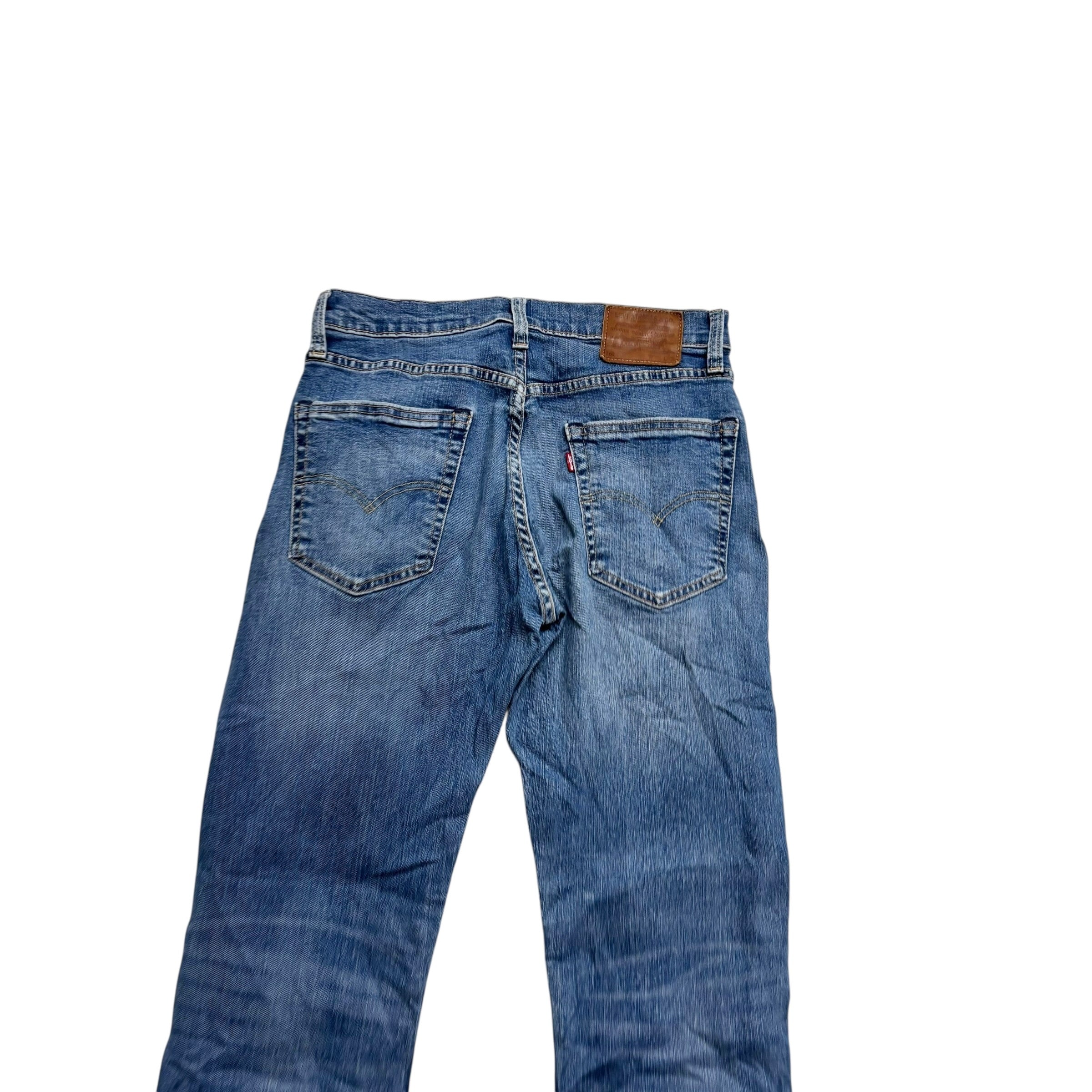 Levis 502 Jeans W30 L31 Mens Mid Blue Regular Tapered Fit Stretch Denim (E)