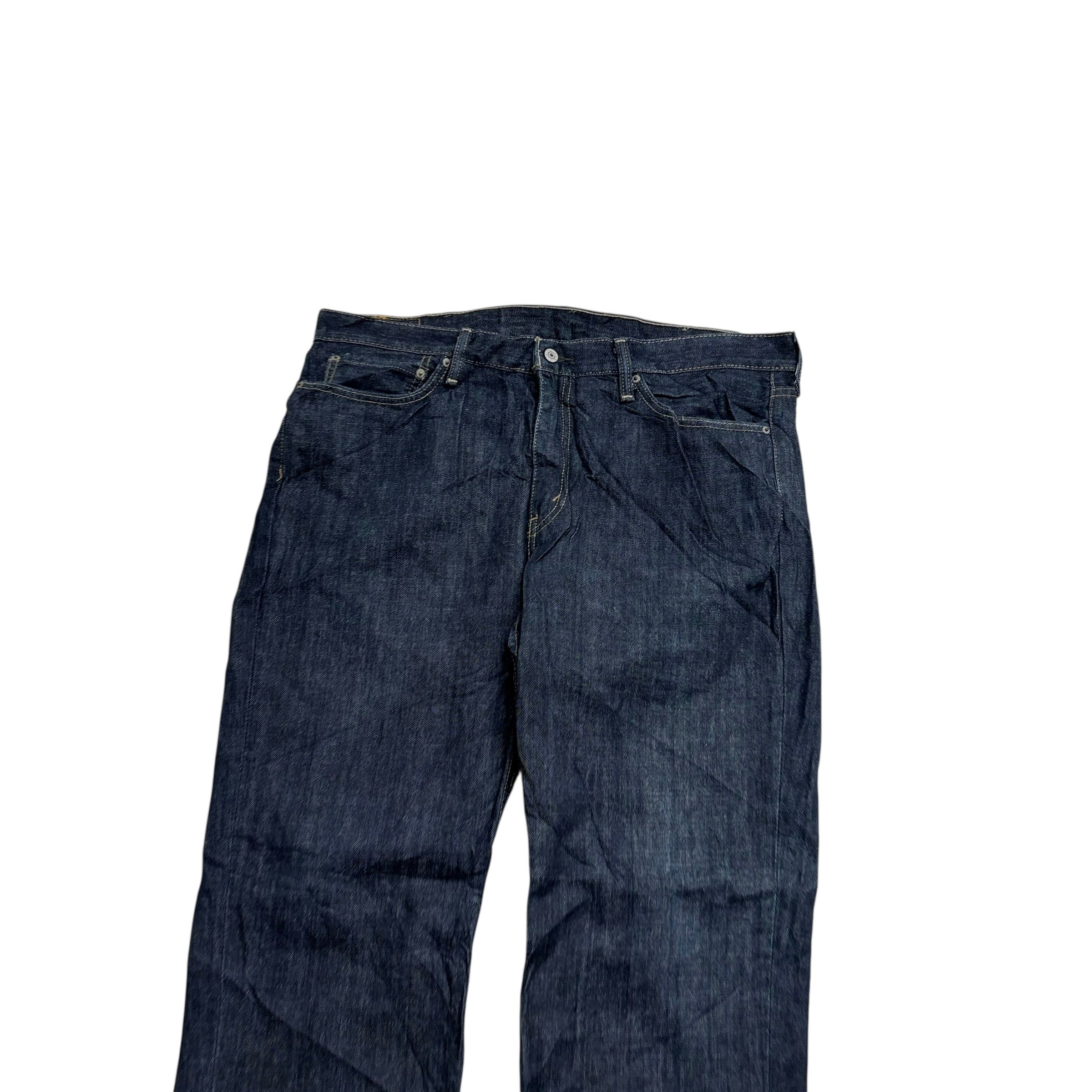 Levis 514 Jeans W40 L32 Mens Dark Blue Regular Straight Fit Denim (E)
