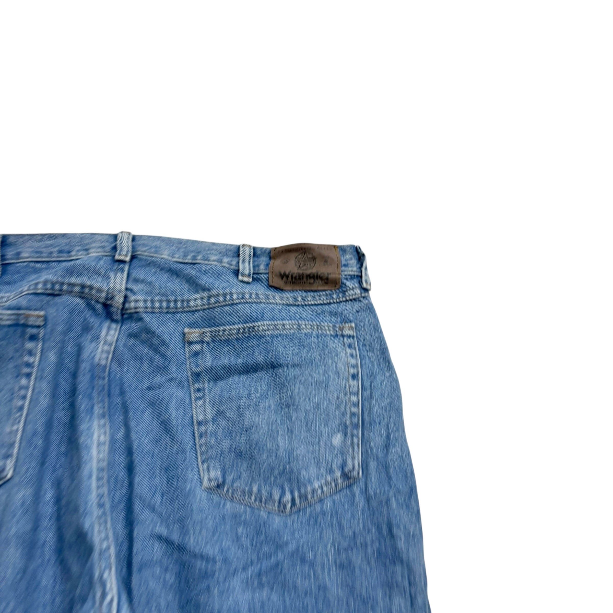 Wrangler Jeans W40 L32 Mens Light Blue Regular Straight Fit Vintage Denim (E)