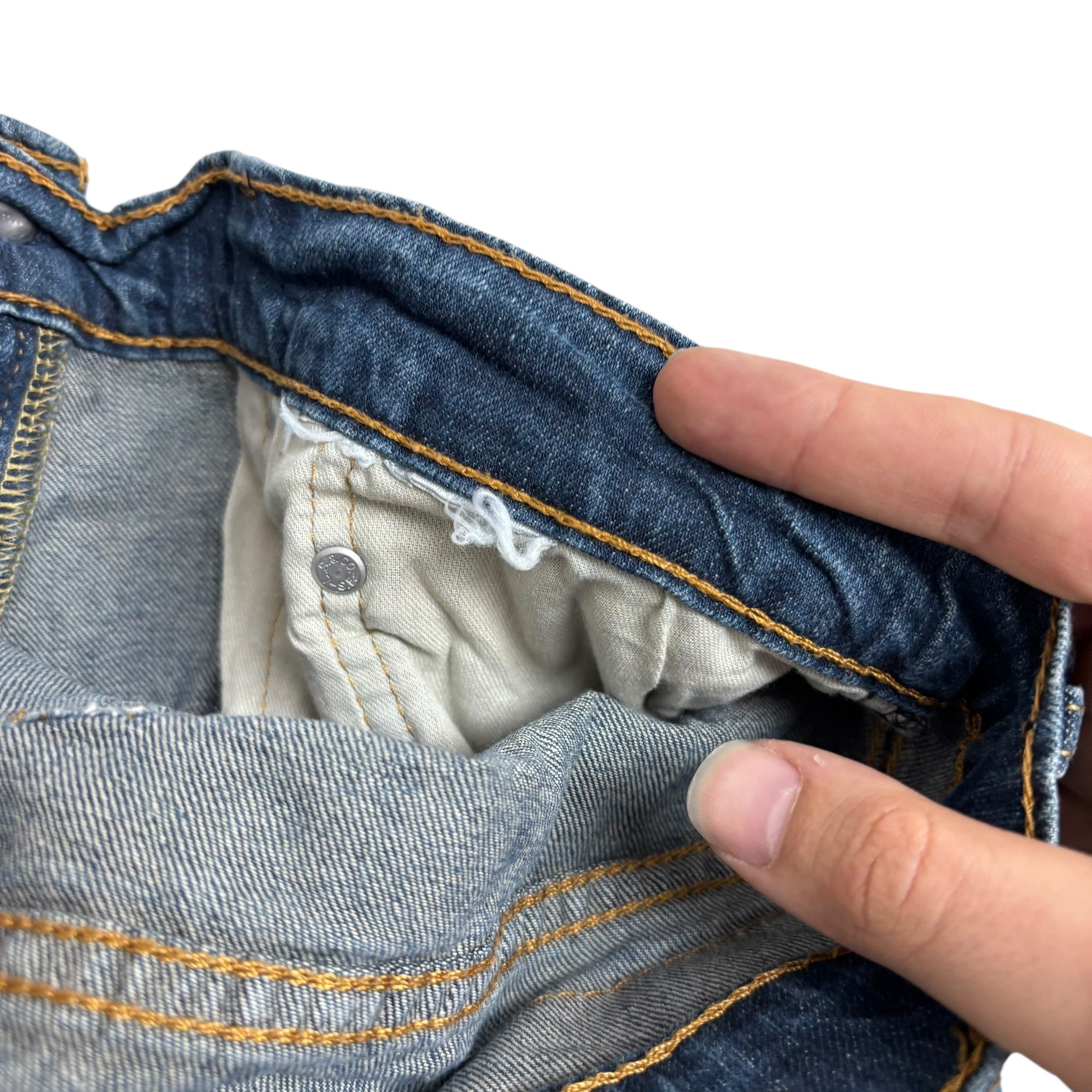 Levis 559 Jeans W34 L34 Mens Dark Blue Regular Straight Fit Stretch Denim (E)