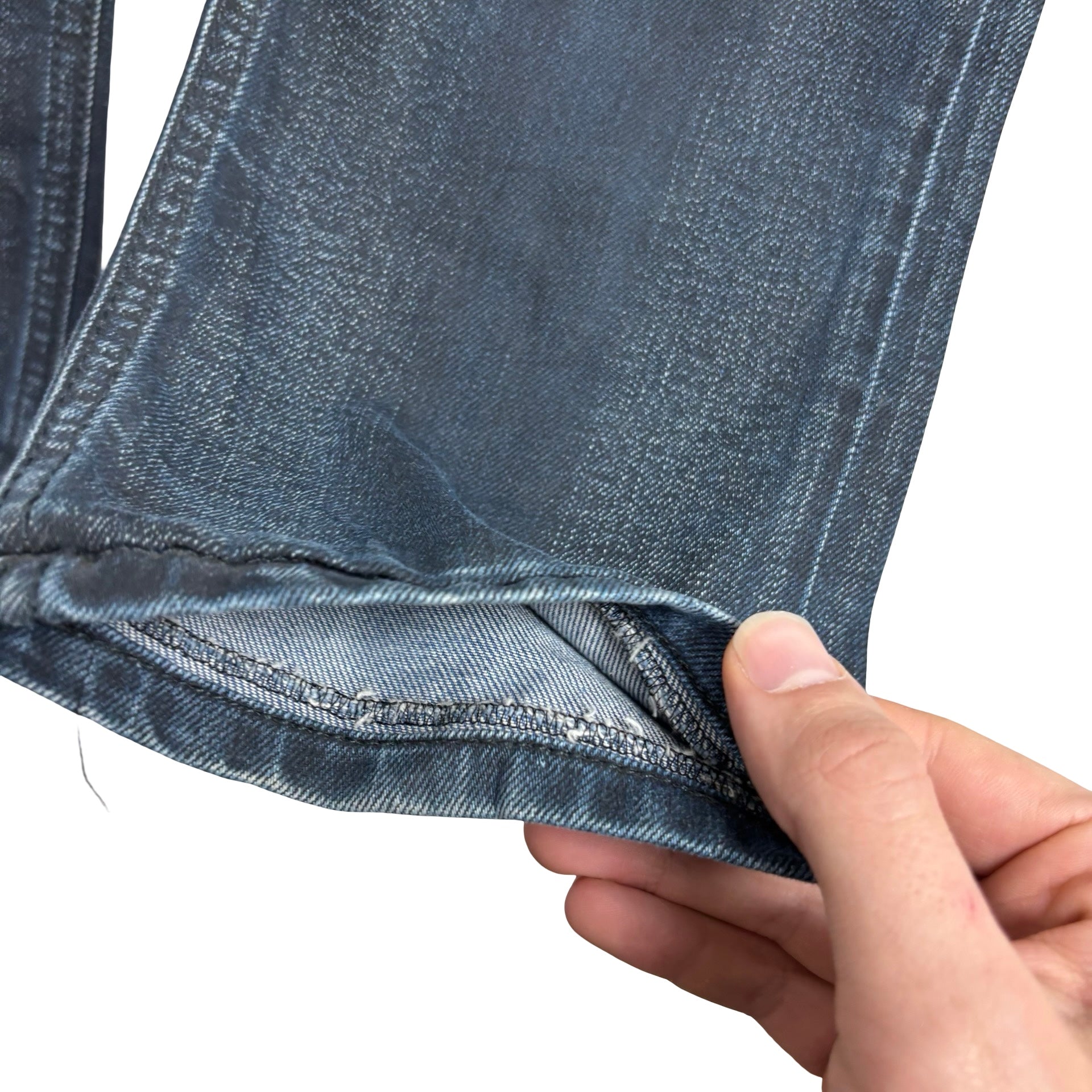 Diesel Tepphar Jeans W28 L32 Mens Navy Blue Slim Carrot Fit Stretch Waxed