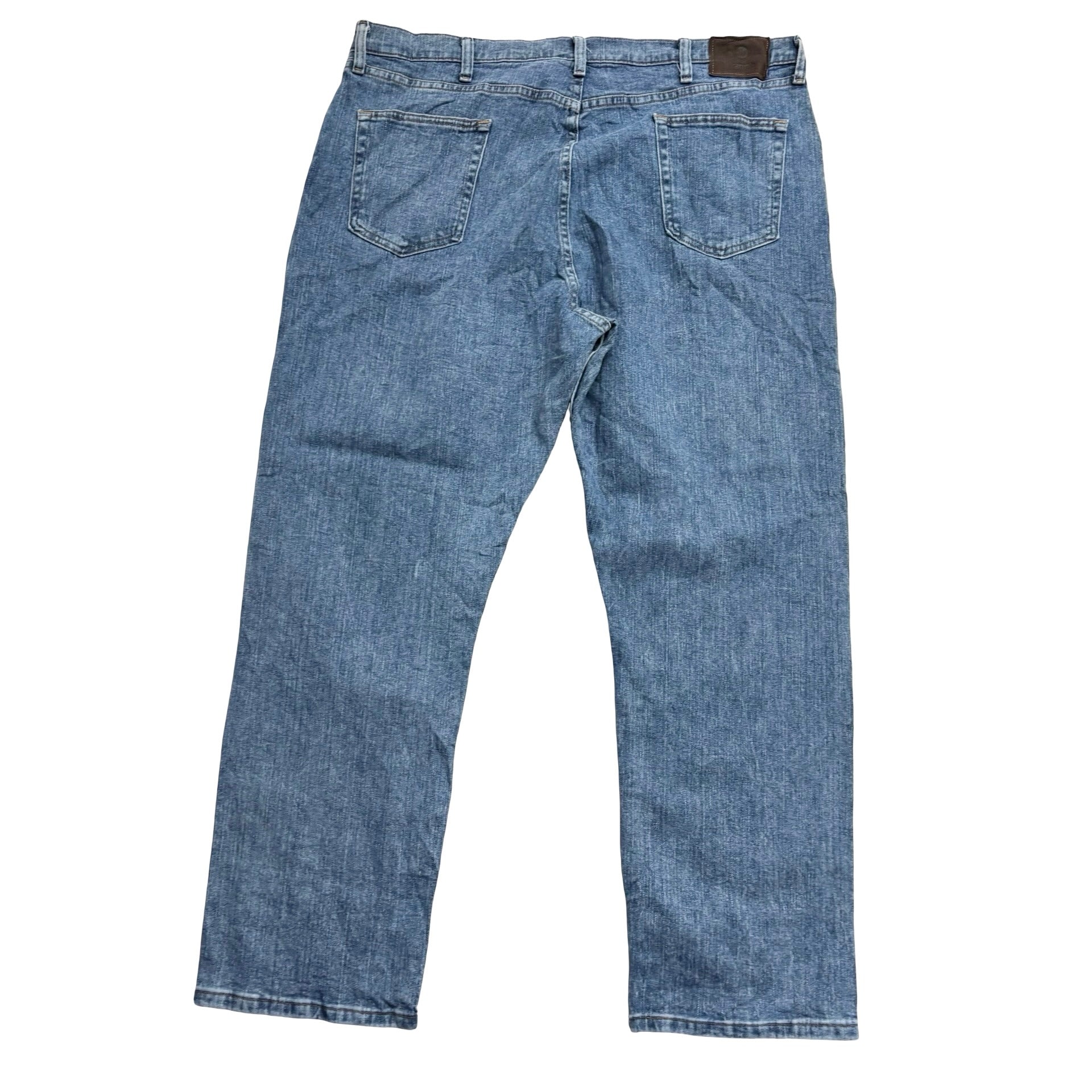 Wrangler Jeans W42 L30 Mens Light Blue Relaxed Straight Fit Stretch Denim (E)