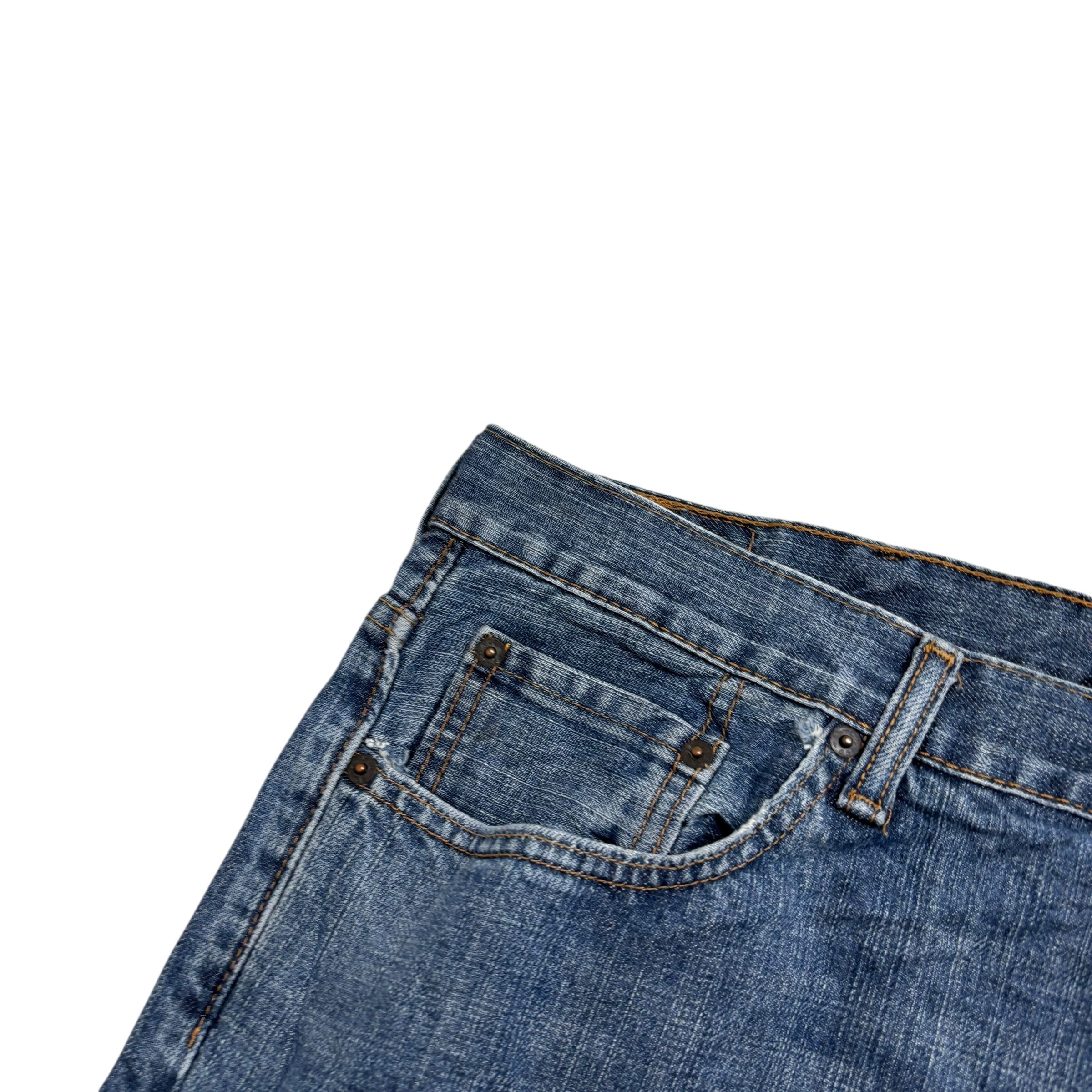 Levis 550 Jeans W44 L29 Mens Mid Blue Baggy Relaxed Straight Fit Denim (F)