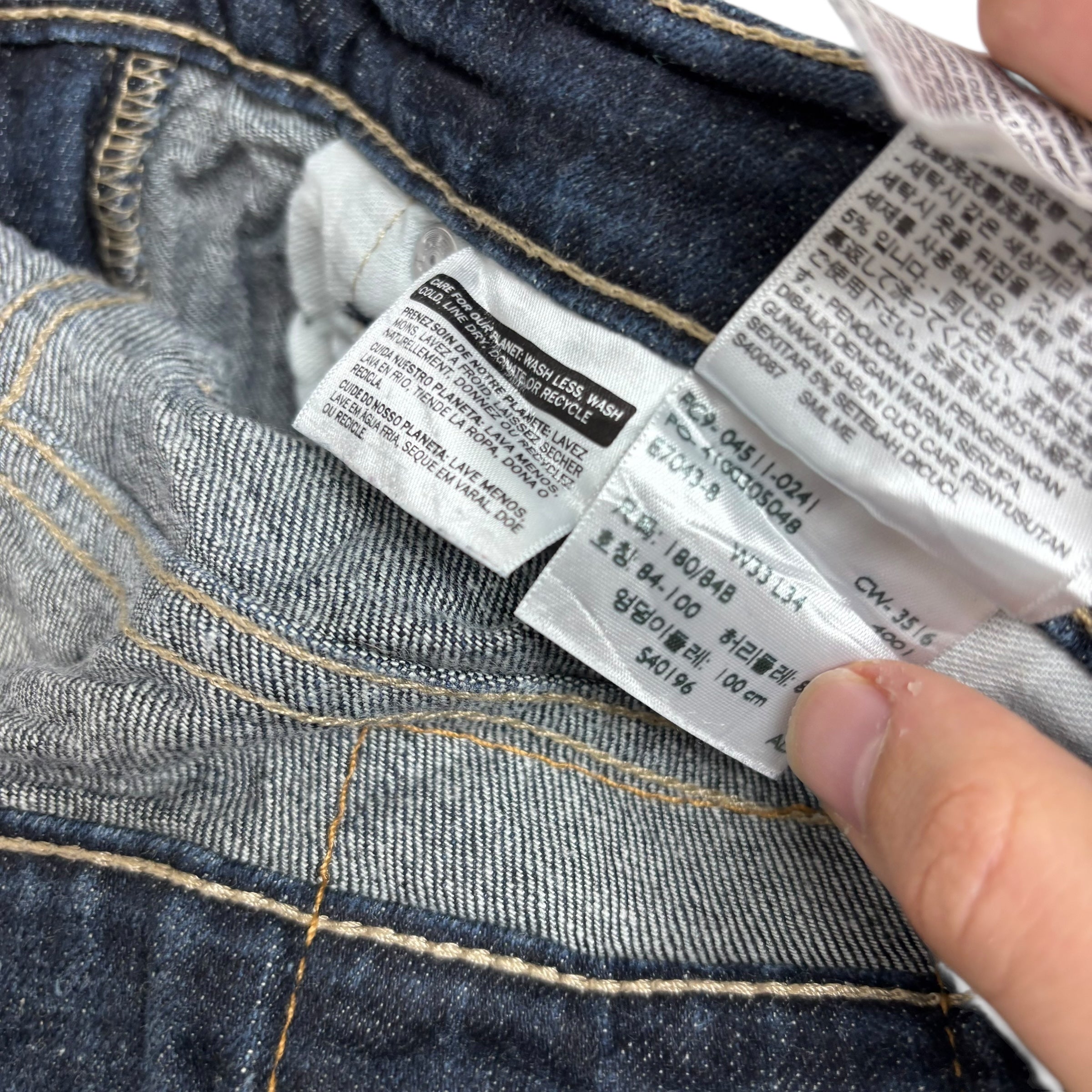 Levis 511 Jeans W32 L34 Mens Dark Blue Slim Fit Stretch Denim