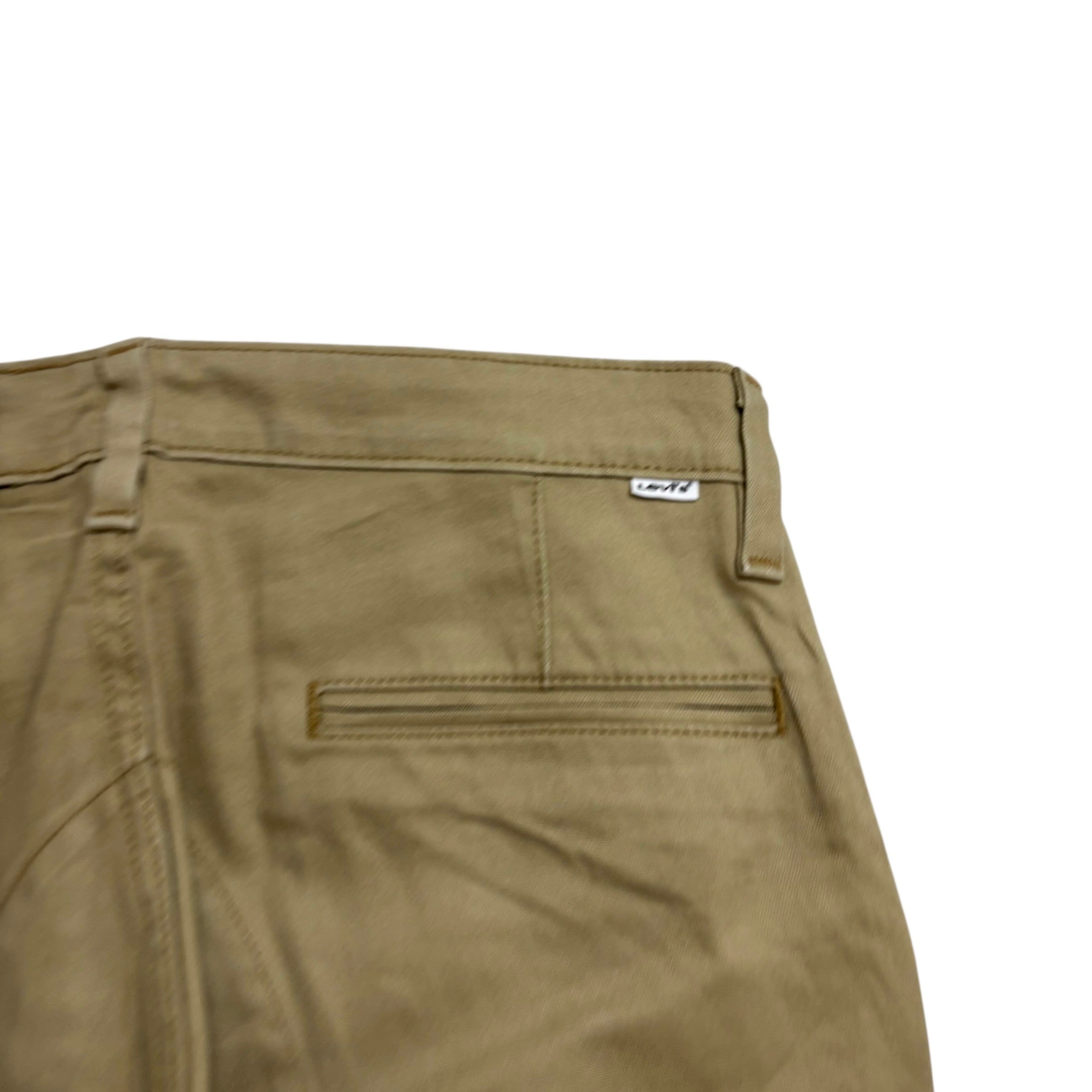 Levis Commuter Chino Trousers W32 L32 Mens Beige Regular Tapered Fit Stretch (E)