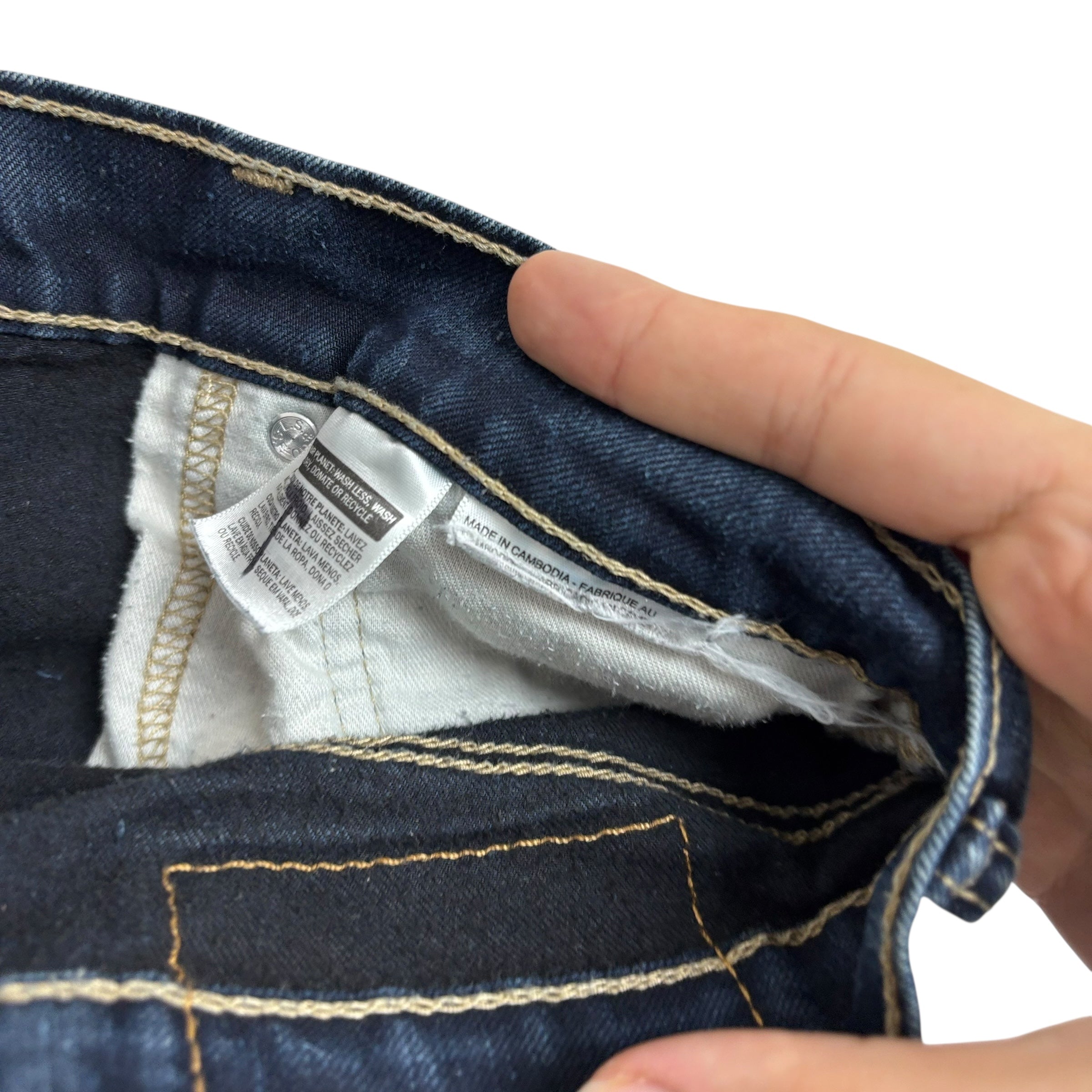 Levis 511 Jeans W32 L32 Mens Dark Blue Slim Fit Stretch Denim