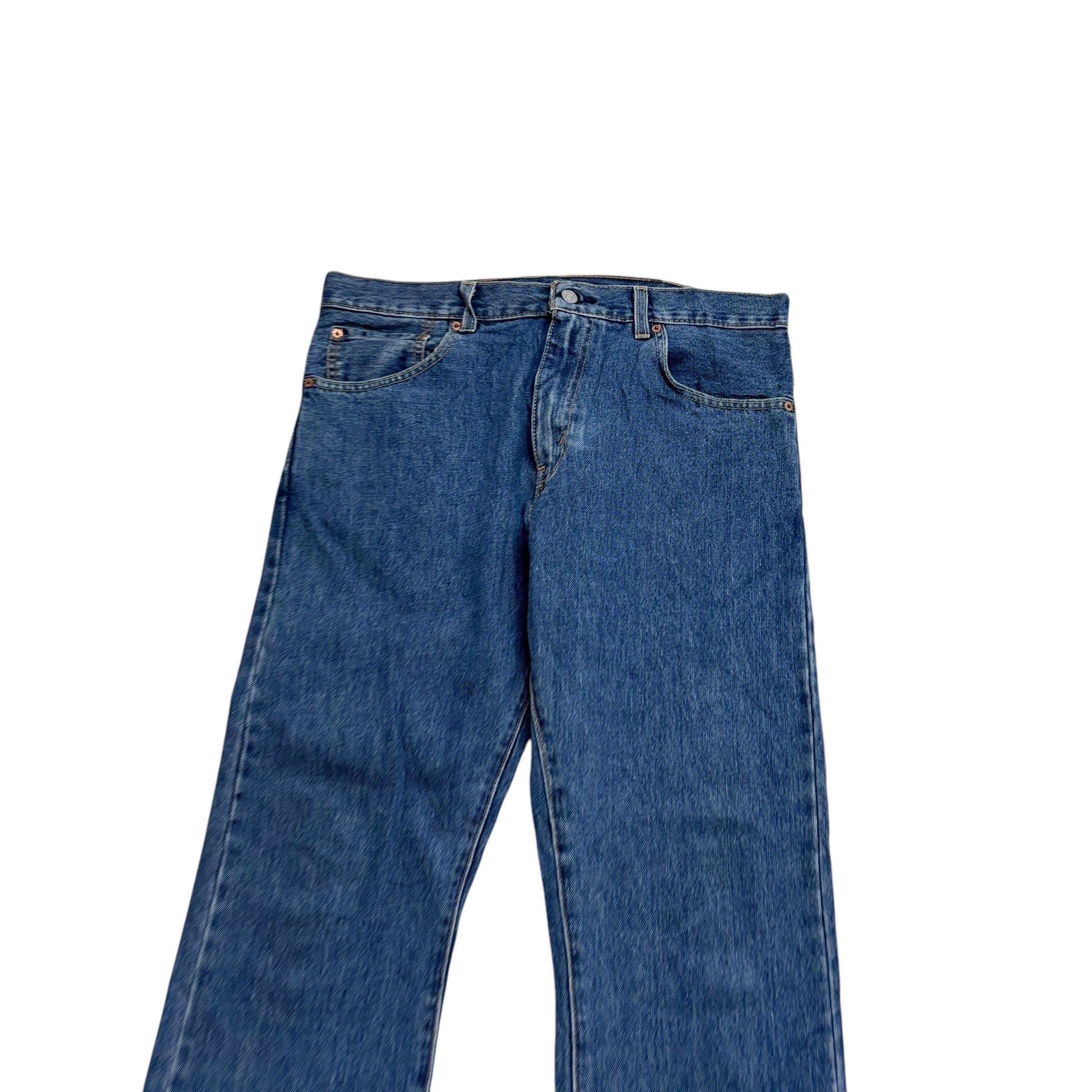 Levis 517 Jeans W35 L34 Mens Mid Blue Regular Bootcut Fit Denim (E)