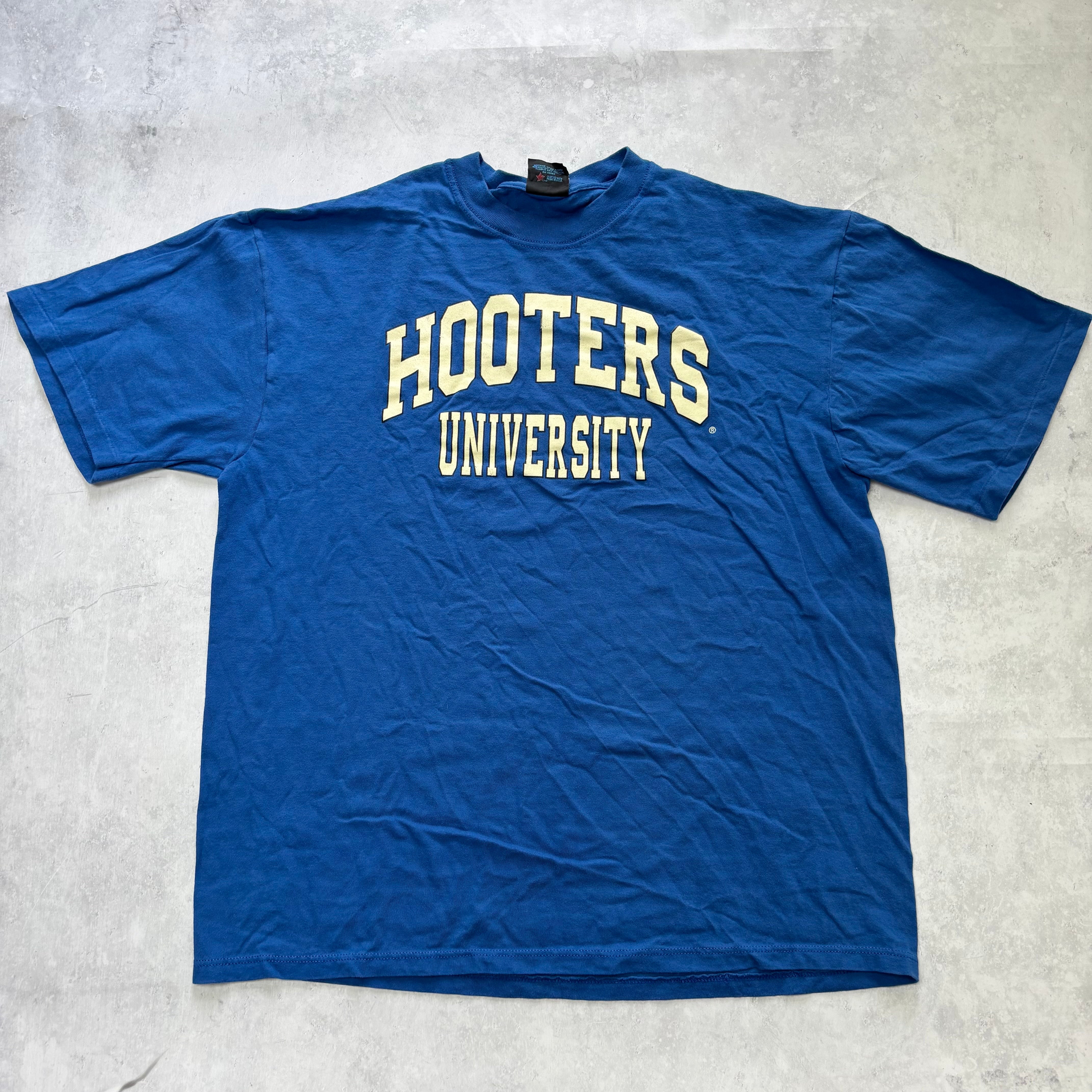 Vintage T Shirt Mens XL Blue Single Stitch Graphic Print 90s College USA (E)