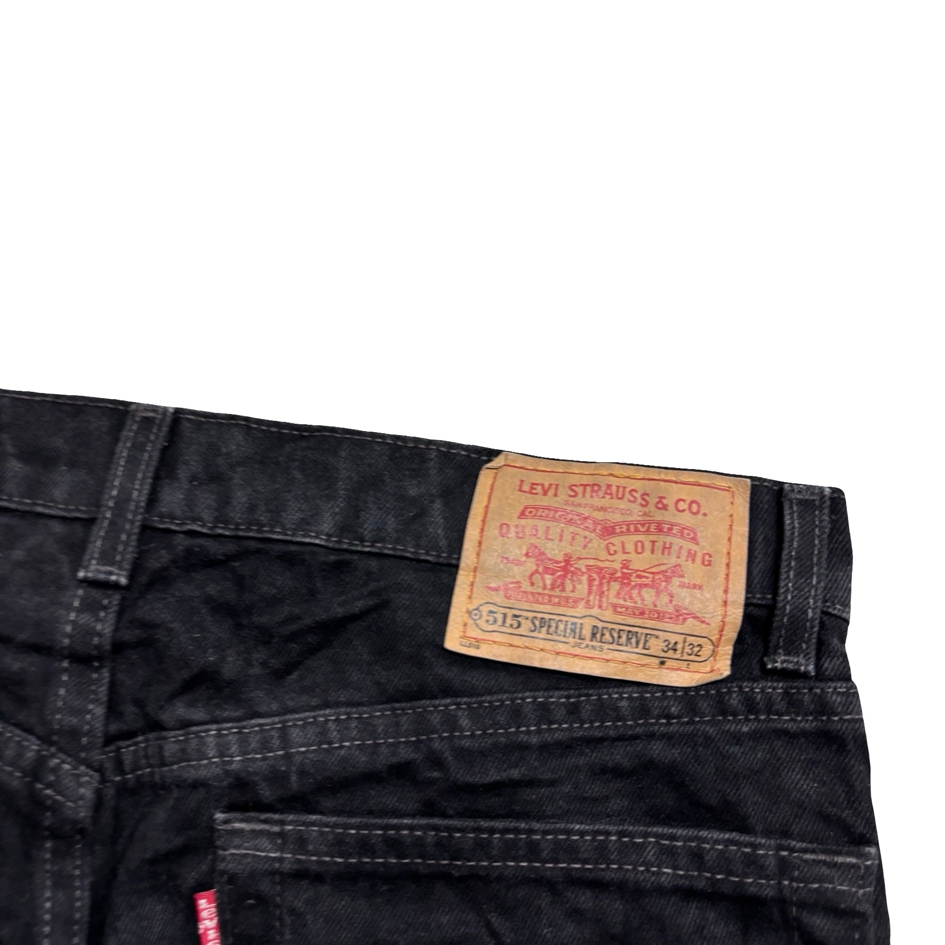 Levis 515 Jeans W33 L32 Mens Black Relaxed USA Made Vintage Special Reserve (E)