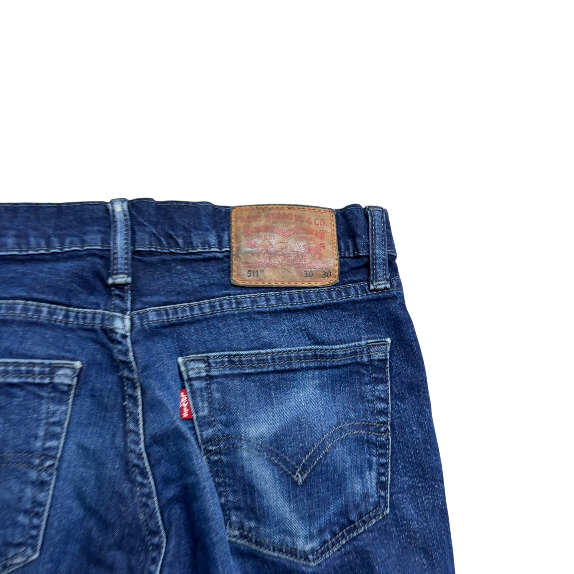 Levis 511 Jeans W29 L28 Mens Dark Blue Slim Fit Stretch Denim