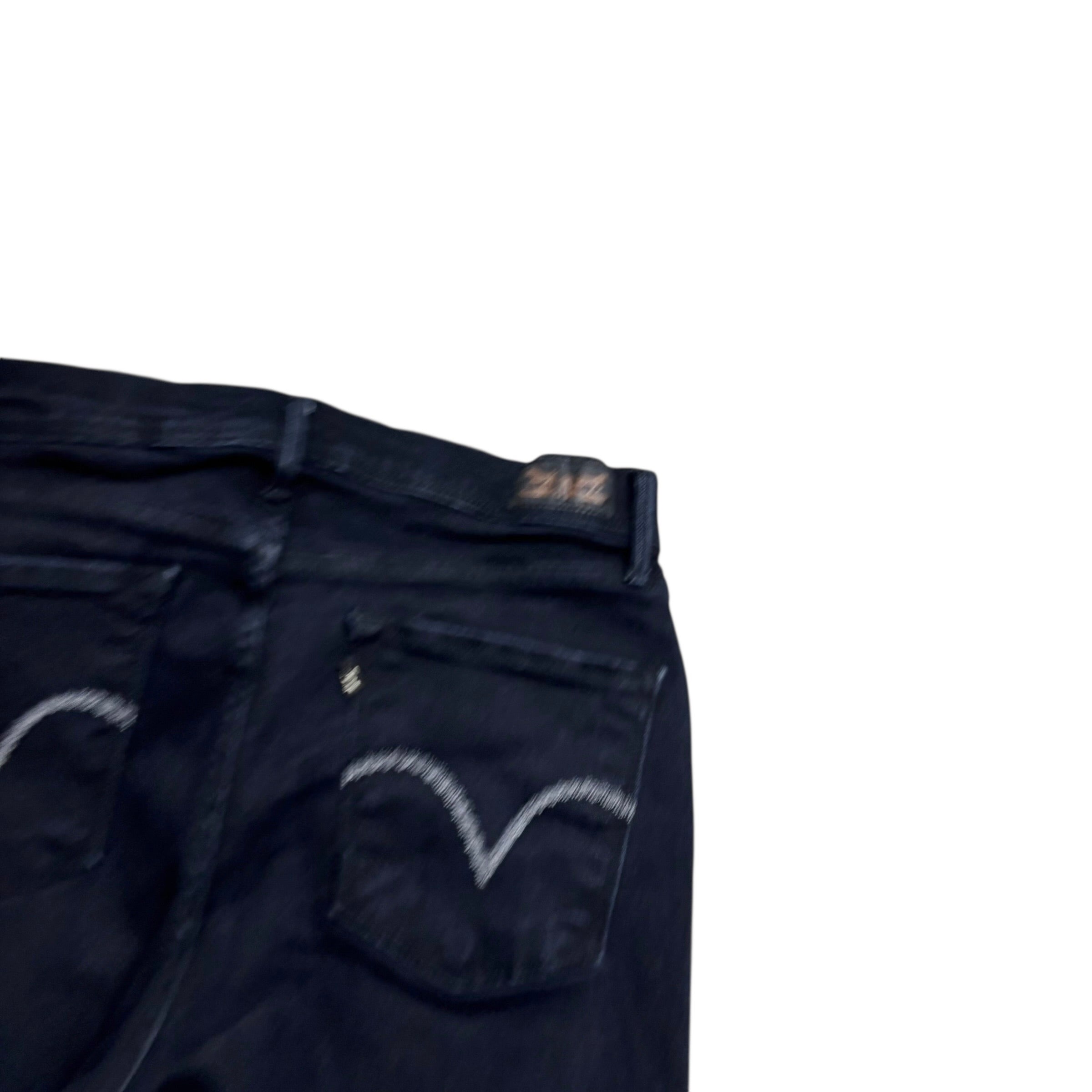 Levis 512 Jeans W27 L30 Womens Navy Blue Slimming Bootcut Fit Stretch Denim (E)