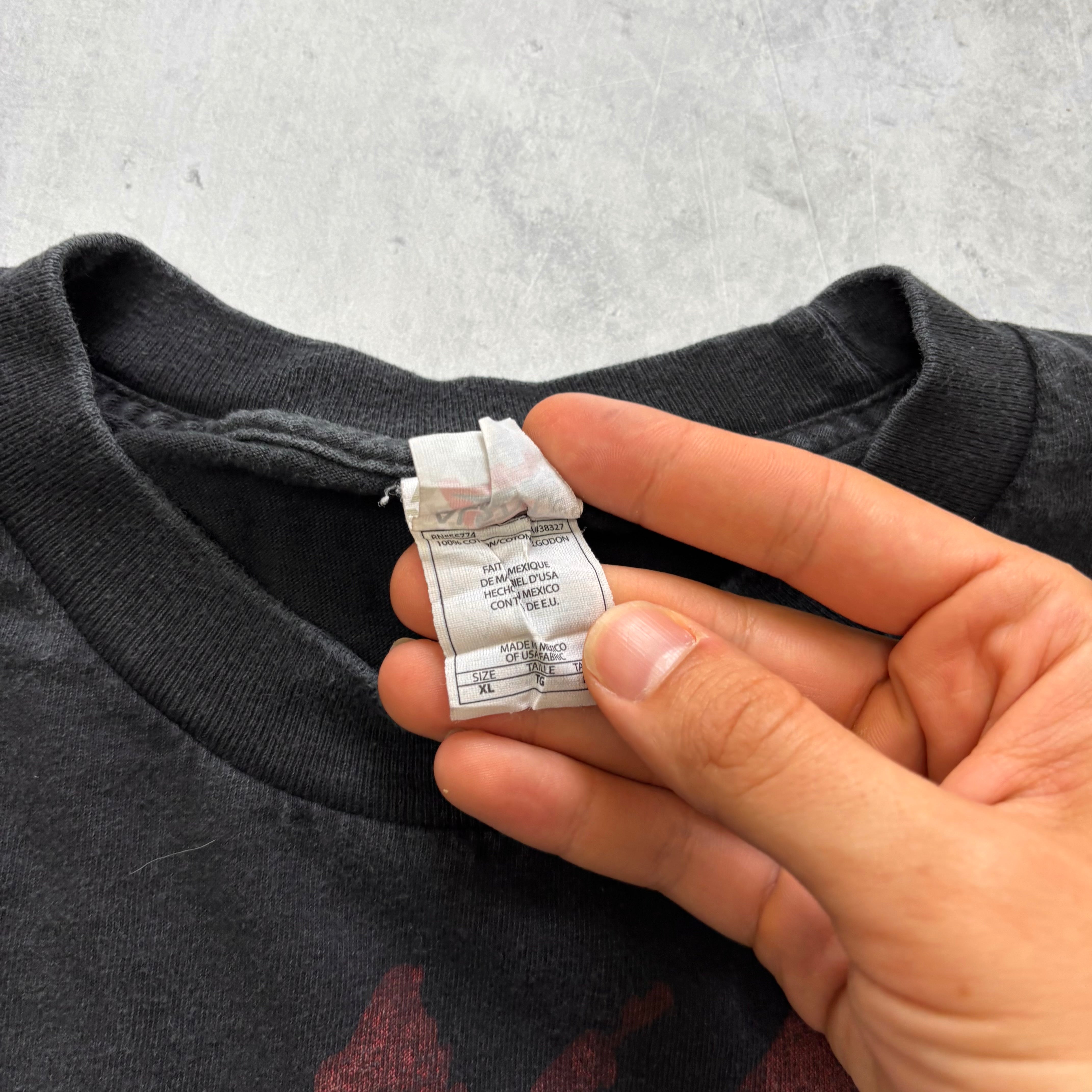 Vintage T Shirt Mens XL Black Kings of Leon Y2K Music Band Concert